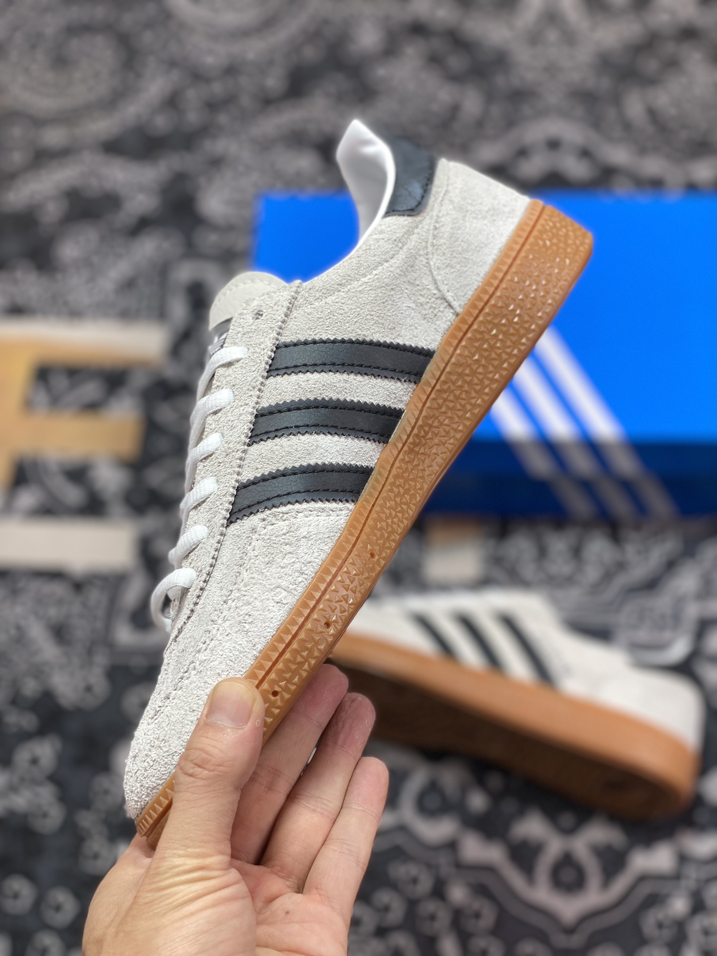 160 Adidas   Originals Handball Spzl 灰黑 原装 IF6562