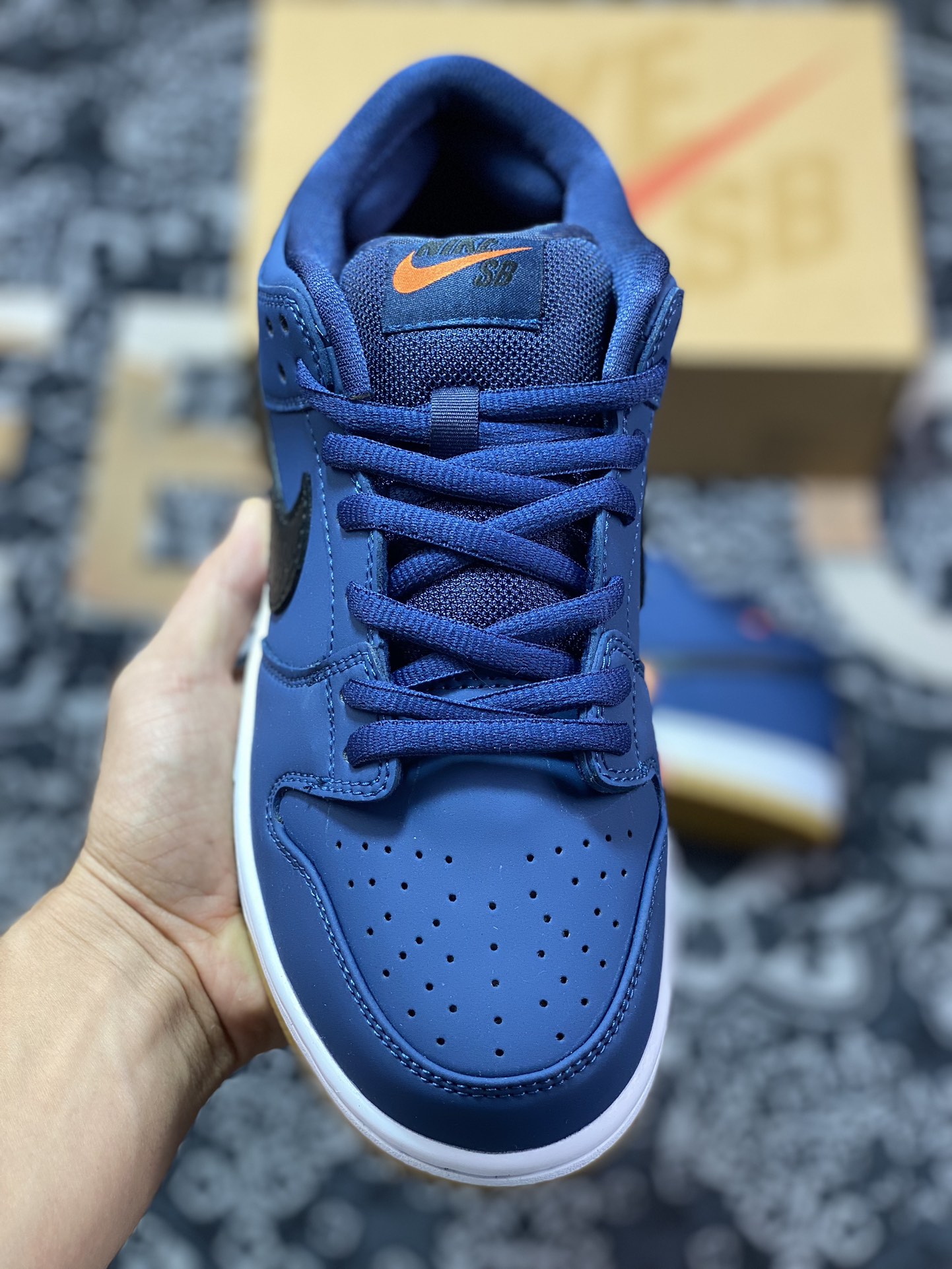 Nike Dunk SB Low Pro Iso ”Navy Gum” Navy Blue Raw Rubber Low-top Casual Sports Shoes CW7463-401