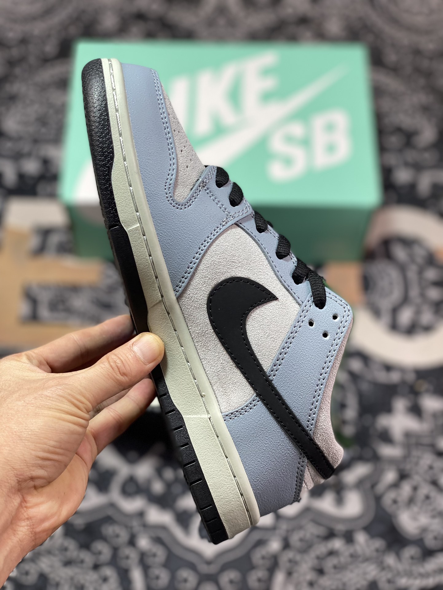 Nike Dunk SB Low Maple Leaf Central Park Maple Leaf Gray Blue Low Top Casual Sports Shoes 313170-021