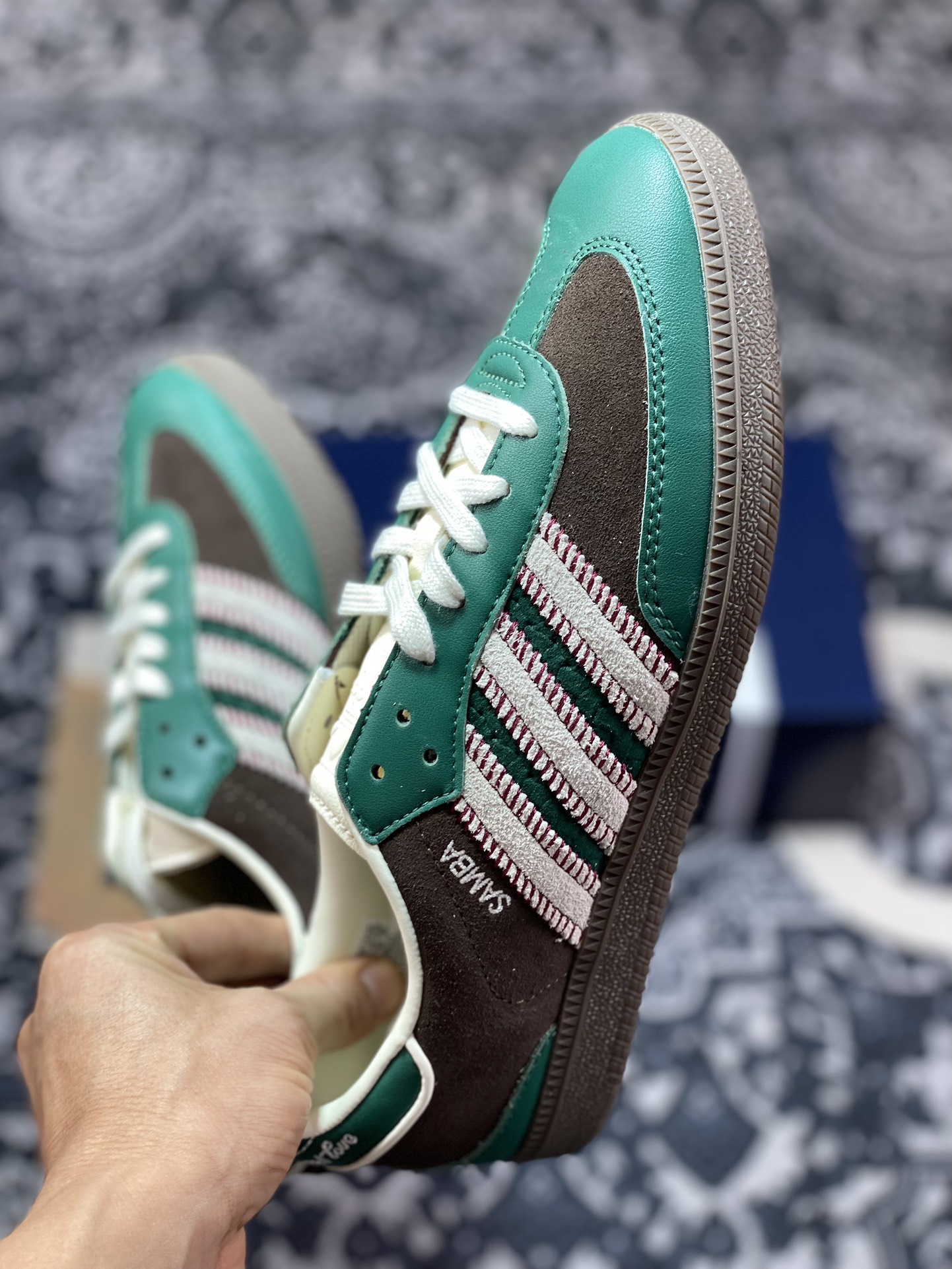 150 notitle x Adidas   Originals Samba OG 绿棕 联名桑巴训练鞋 ID6022