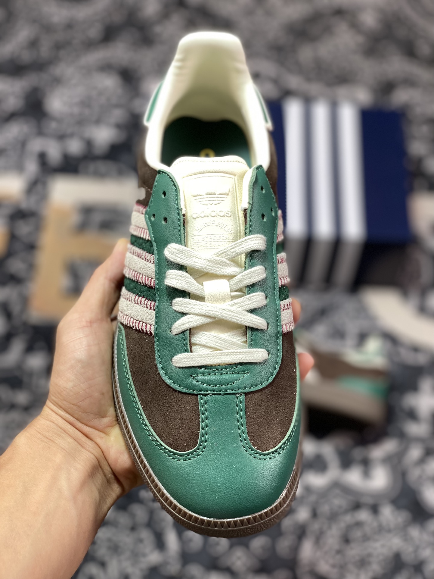 150 notitle x Adidas   Originals Samba OG 绿棕 联名桑巴训练鞋 ID6022