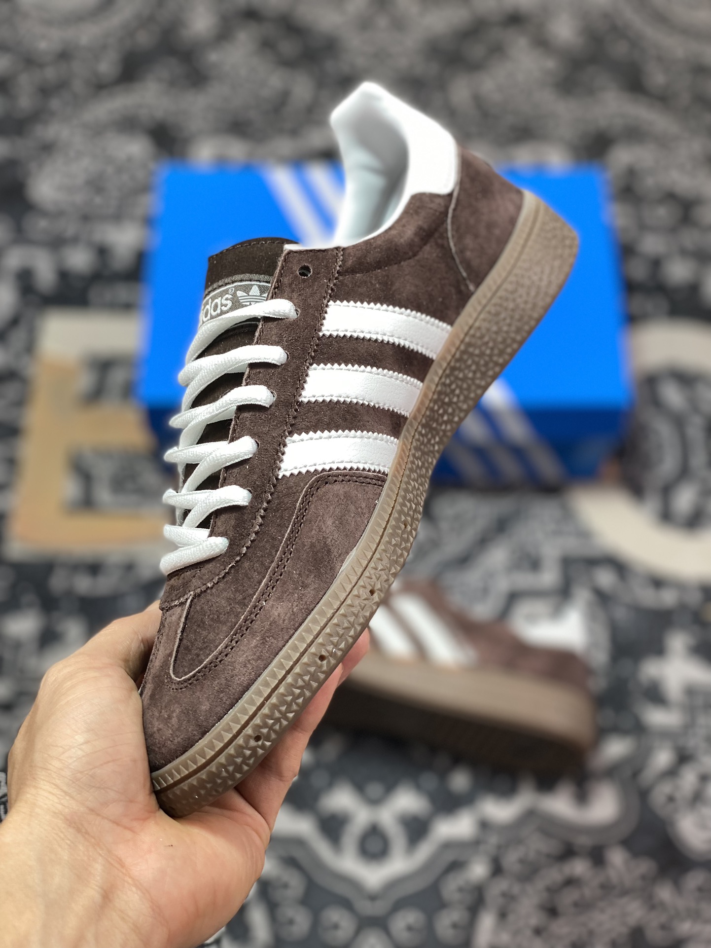 150 Adidas   Originals Handball Spzl 棕红 IF8914