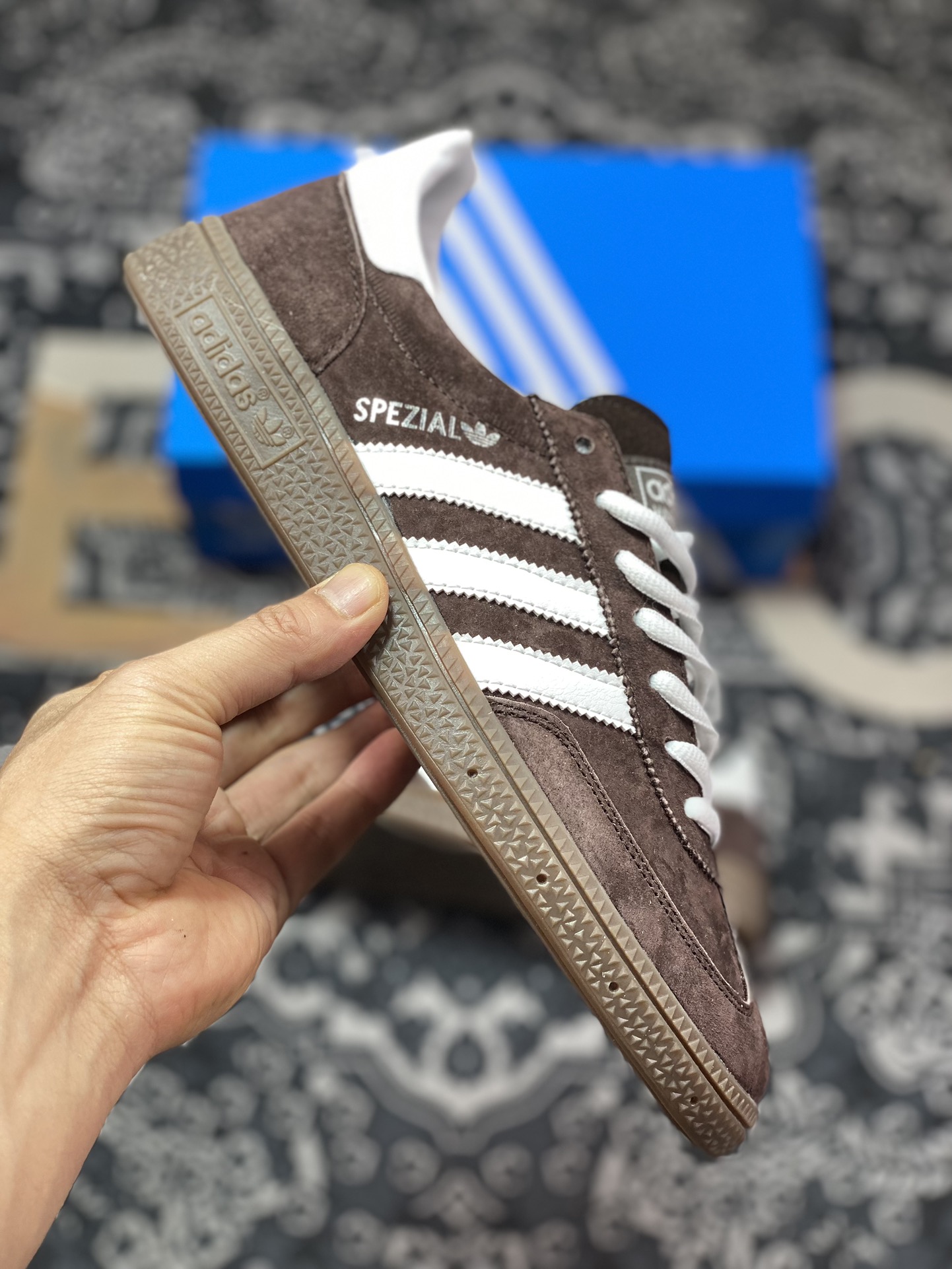 150 Adidas   Originals Handball Spzl 棕红 IF8914