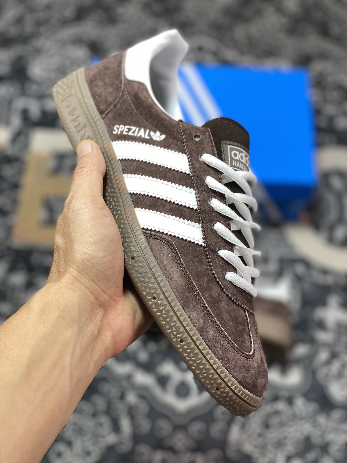 150 Adidas   Originals Handball Spzl 棕红 IF8914