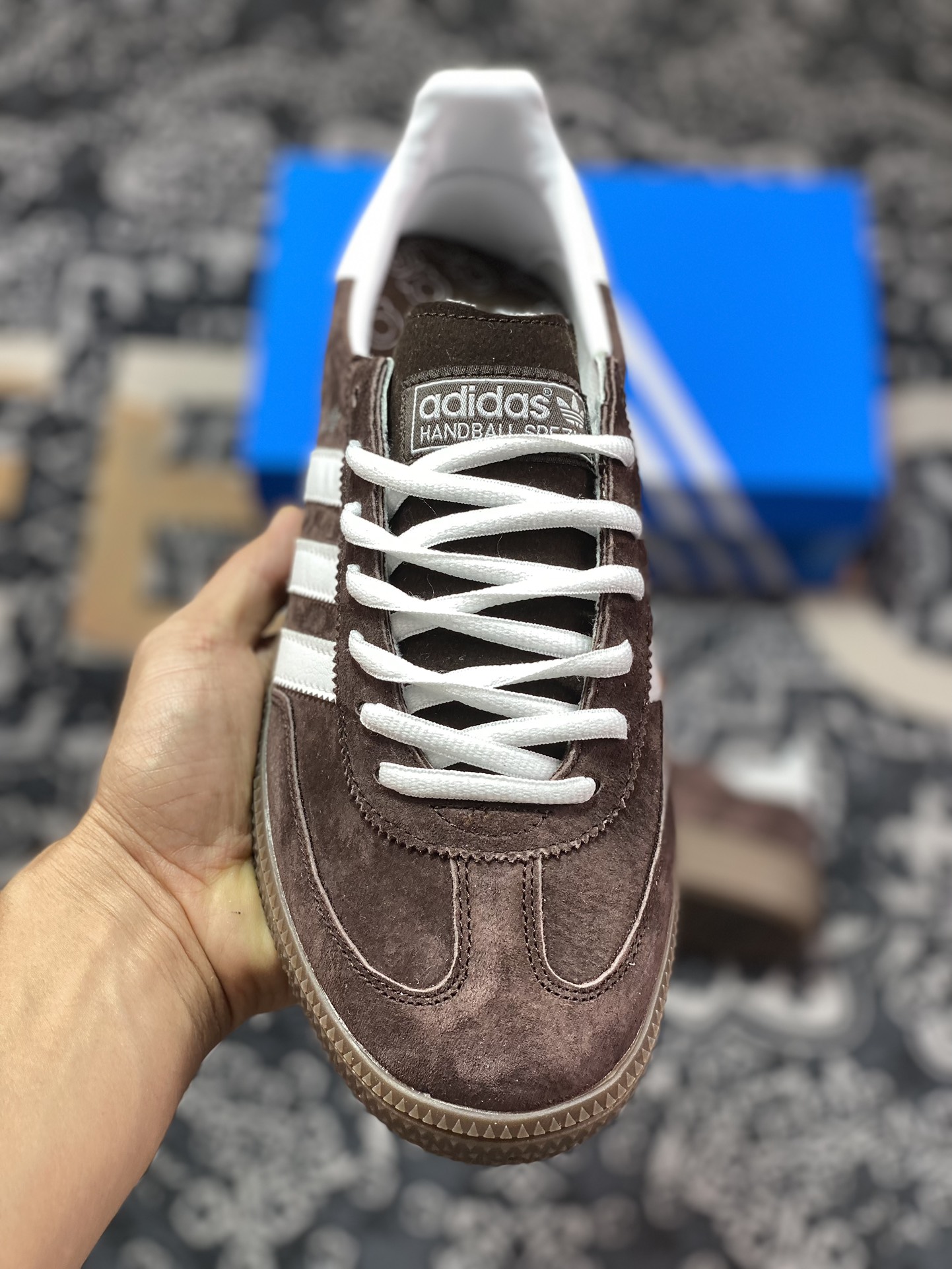 150 Adidas   Originals Handball Spzl 棕红 IF8914