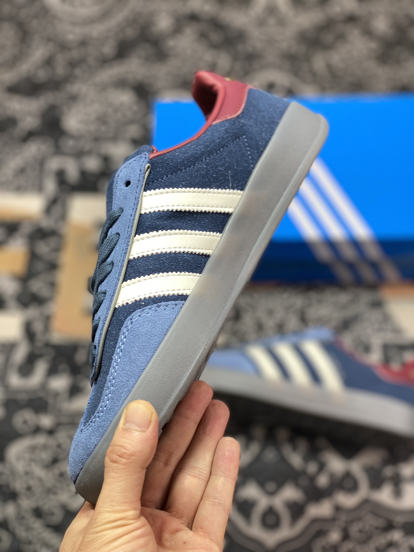 150 Adidas   Originals Gazelle Indoor 藏青蓝 三叶草复古休闲运动板鞋 ID1008