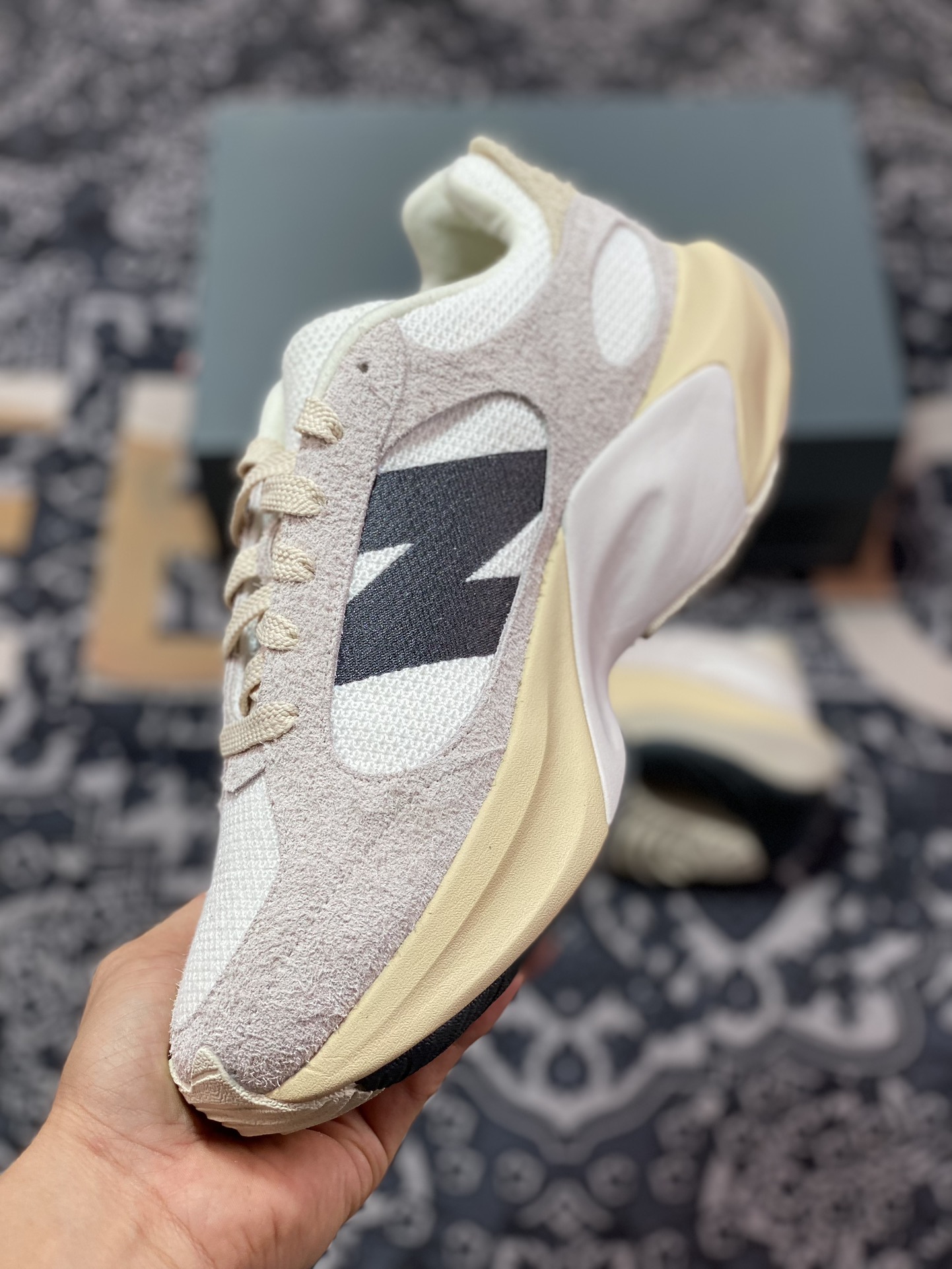 320 New Balance WRPD Runner”Grey/Beige/Black”动感跑系列低帮增高跑步鞋“翻毛浅灰米白黑”UWRPDMOB