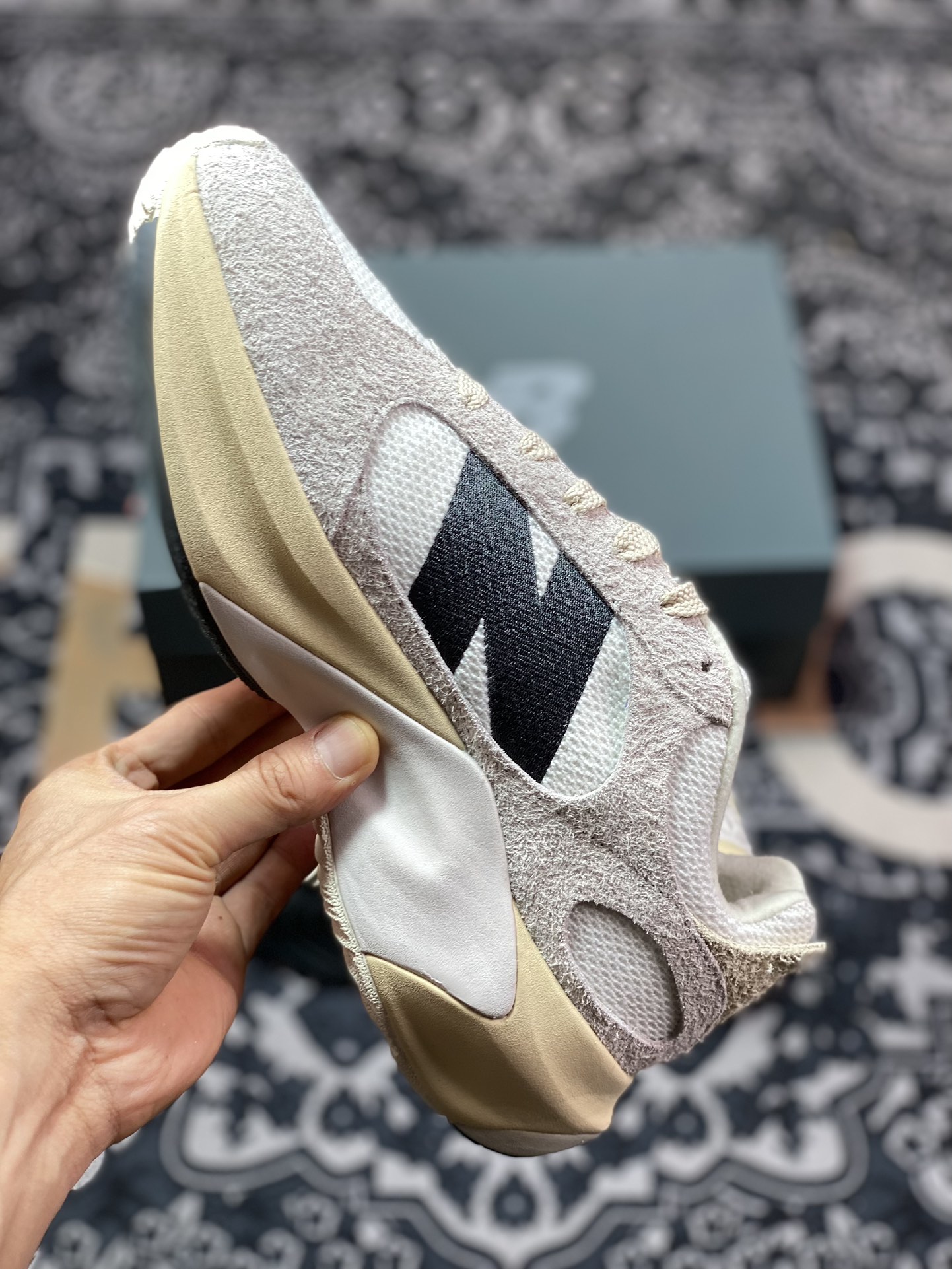 320 New Balance WRPD Runner”Grey/Beige/Black”动感跑系列低帮增高跑步鞋“翻毛浅灰米白黑”UWRPDMOB