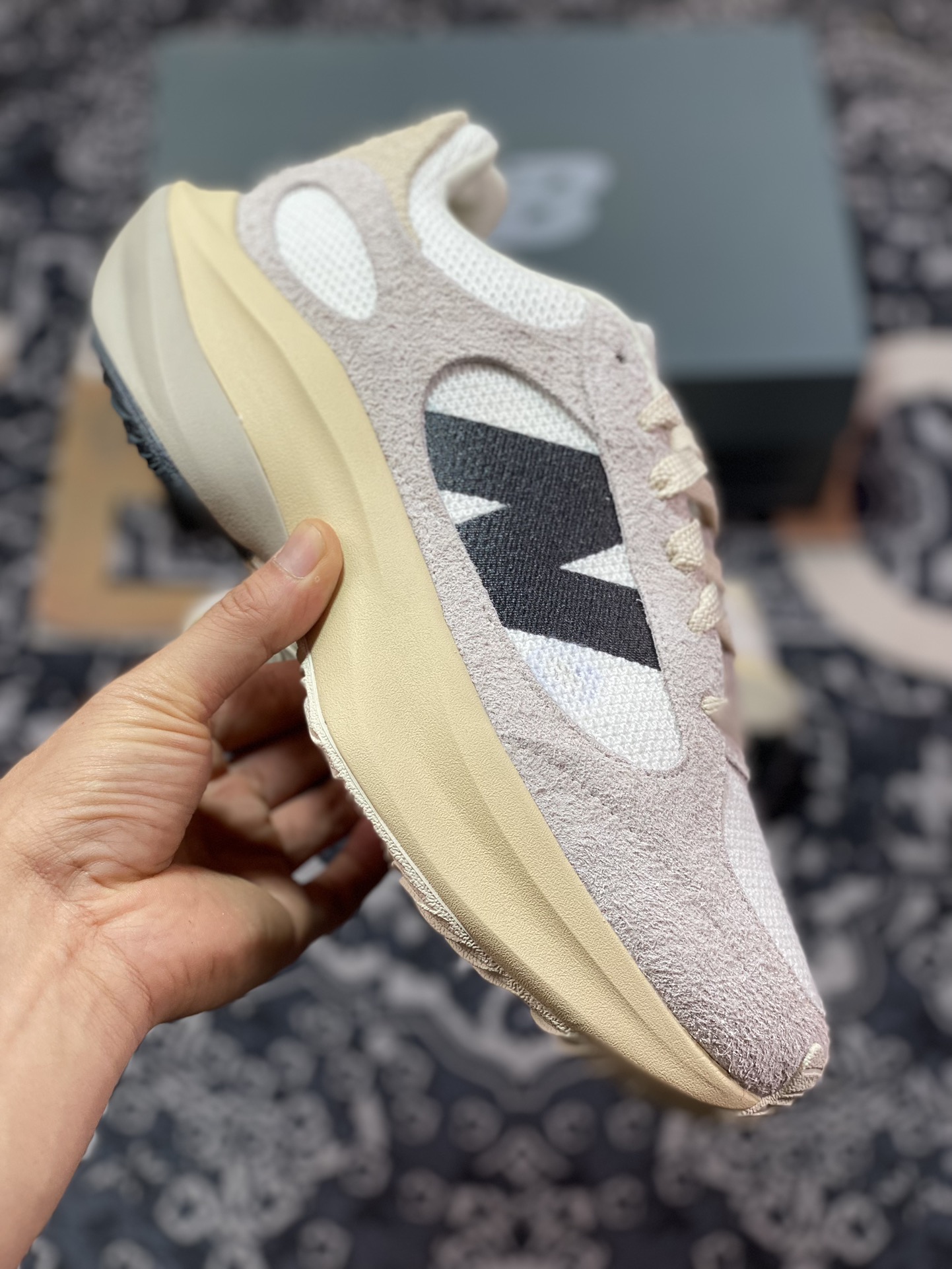 320 New Balance WRPD Runner”Grey/Beige/Black”动感跑系列低帮增高跑步鞋“翻毛浅灰米白黑”UWRPDMOB