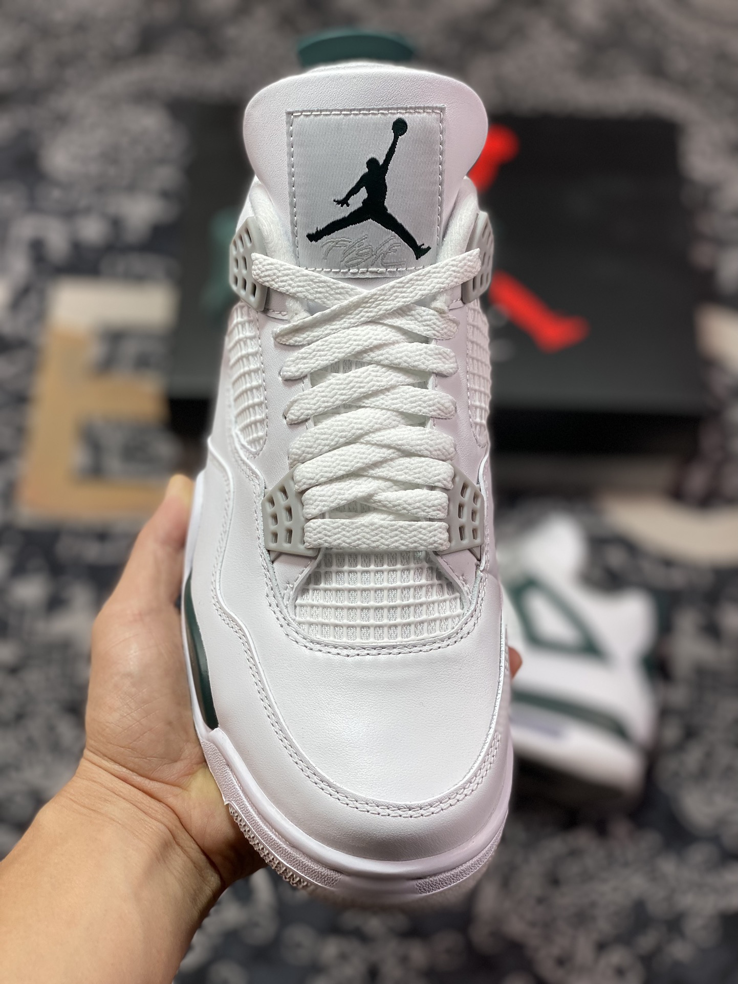 400 优选 Air Jordan AJ4 Retro 白绿 FQ8138-103