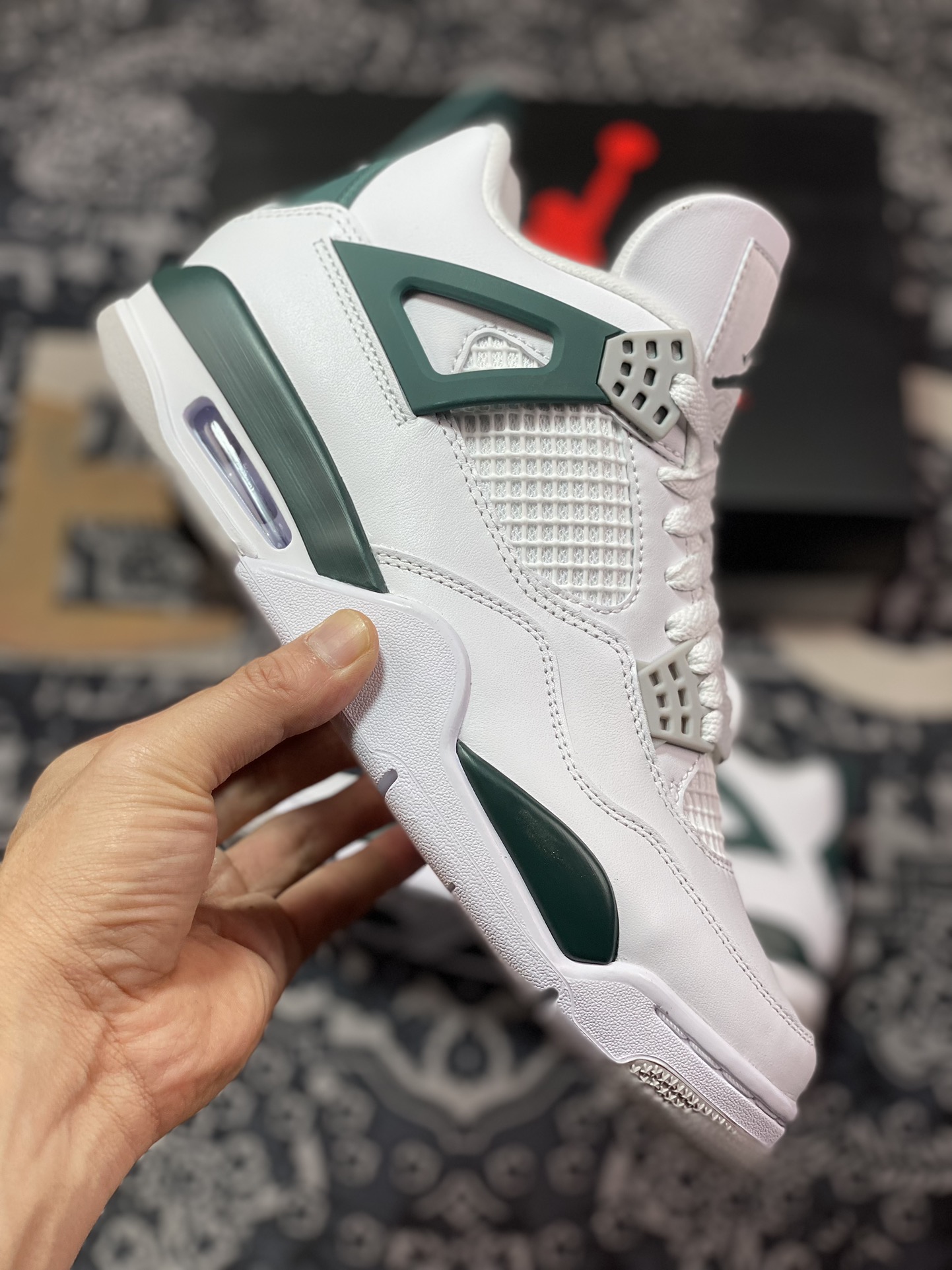 400 优选 Air Jordan AJ4 Retro 白绿 FQ8138-103