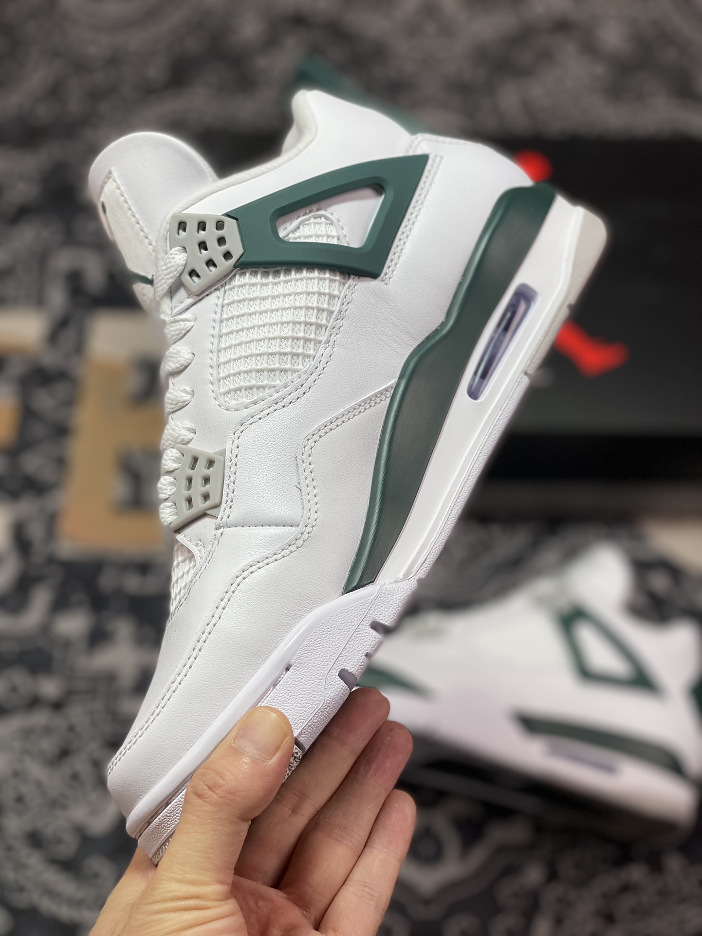 400 优选 Air Jordan AJ4 Retro 白绿 FQ8138-103