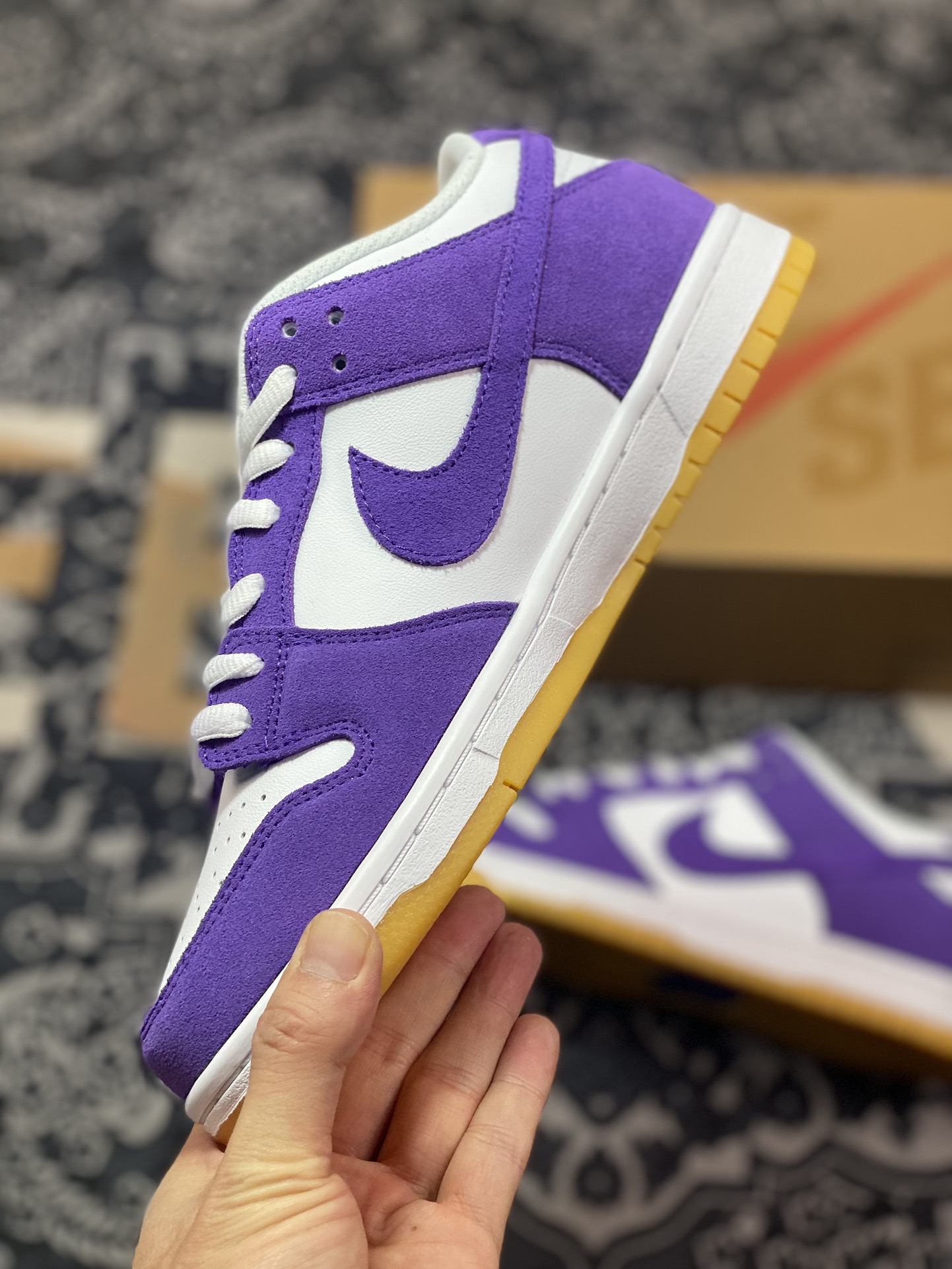 220  Nike  SB Dunk ”Purple Suede” 恶人紫配色 SB低帮休闲板鞋 DV5464-500