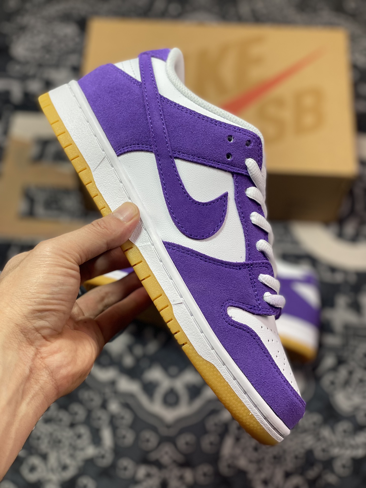 220  Nike  SB Dunk ”Purple Suede” 恶人紫配色 SB低帮休闲板鞋 DV5464-500