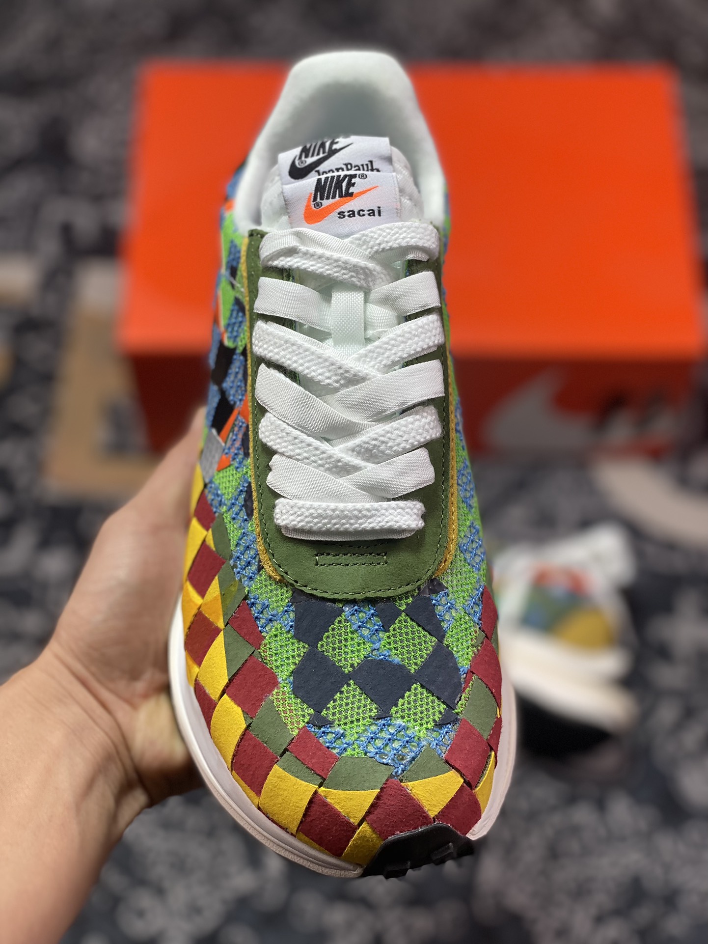 240  Sacai x Nike woven "Green Gusto" 4.0 绿彩 华夫联名款 DR5209-300