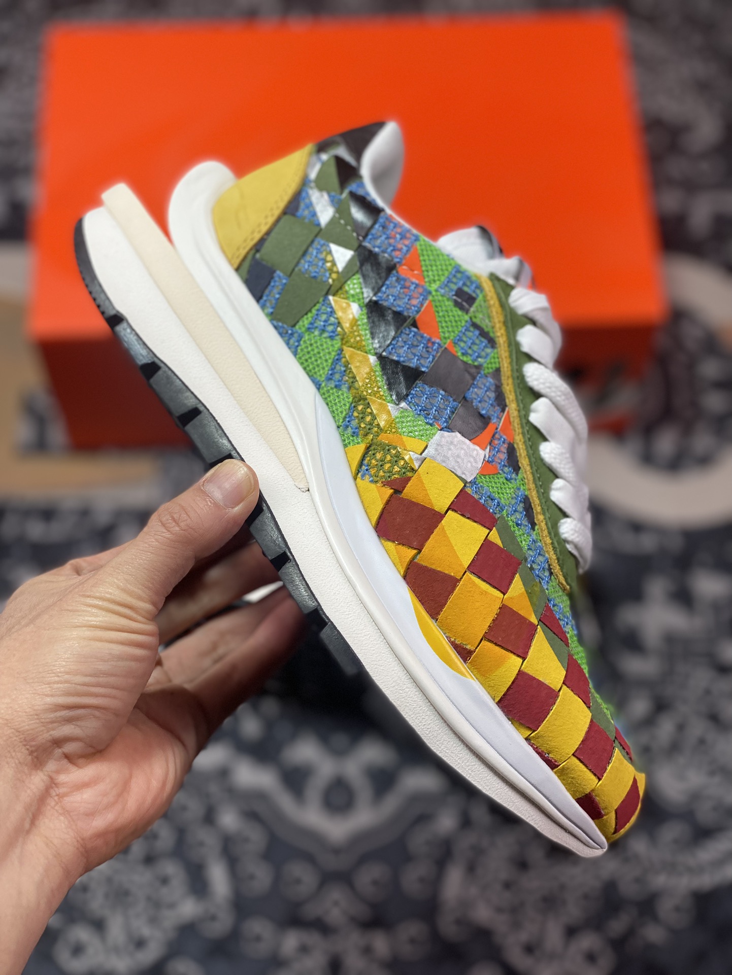 240  Sacai x Nike woven "Green Gusto" 4.0 绿彩 华夫联名款 DR5209-300