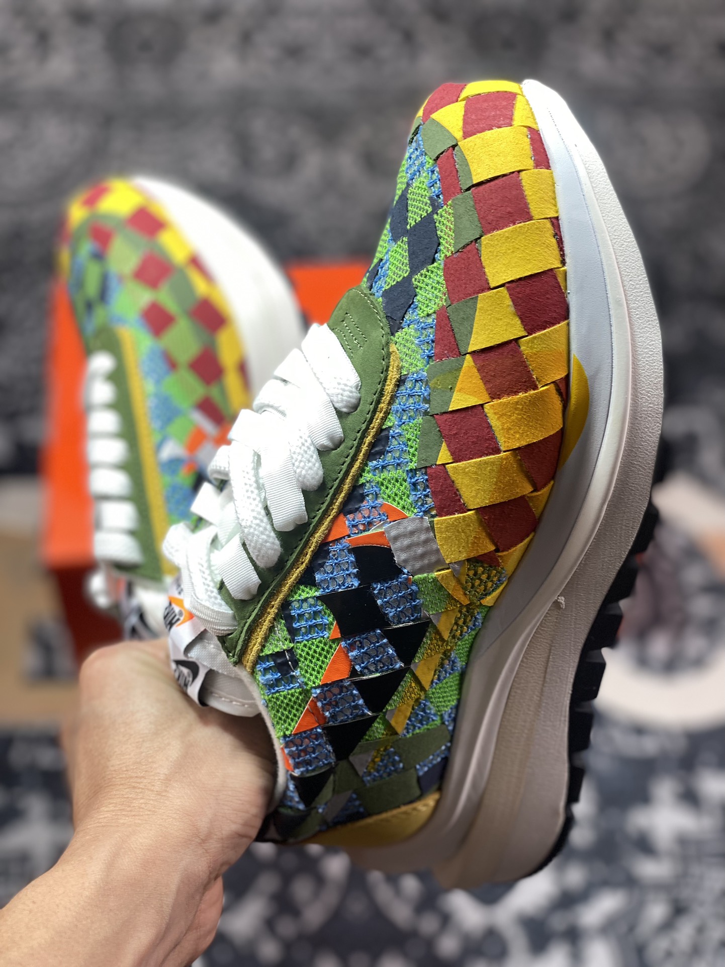 240  Sacai x Nike woven "Green Gusto" 4.0 绿彩 华夫联名款 DR5209-300