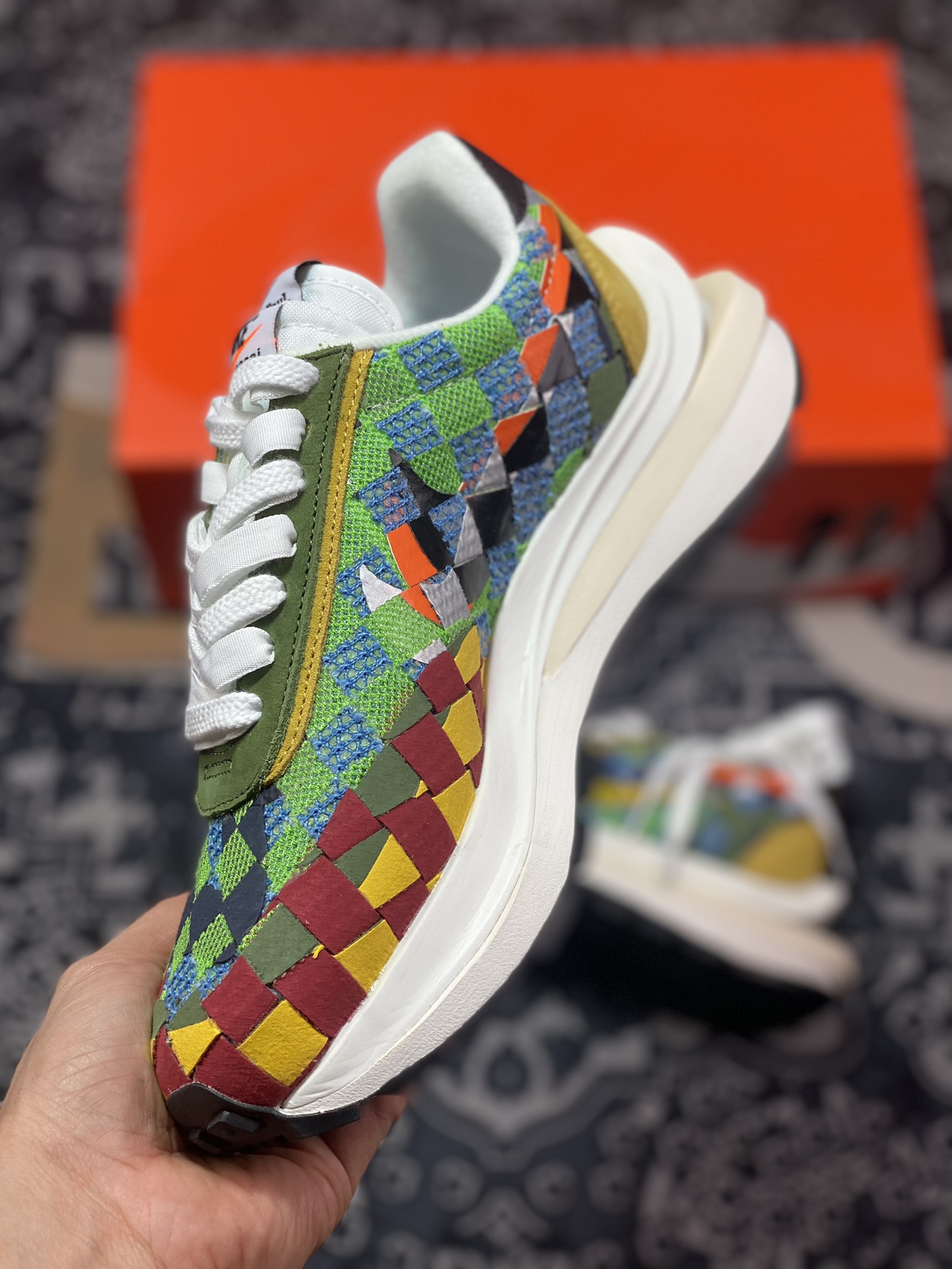 240  Sacai x Nike woven "Green Gusto" 4.0 绿彩 华夫联名款 DR5209-300