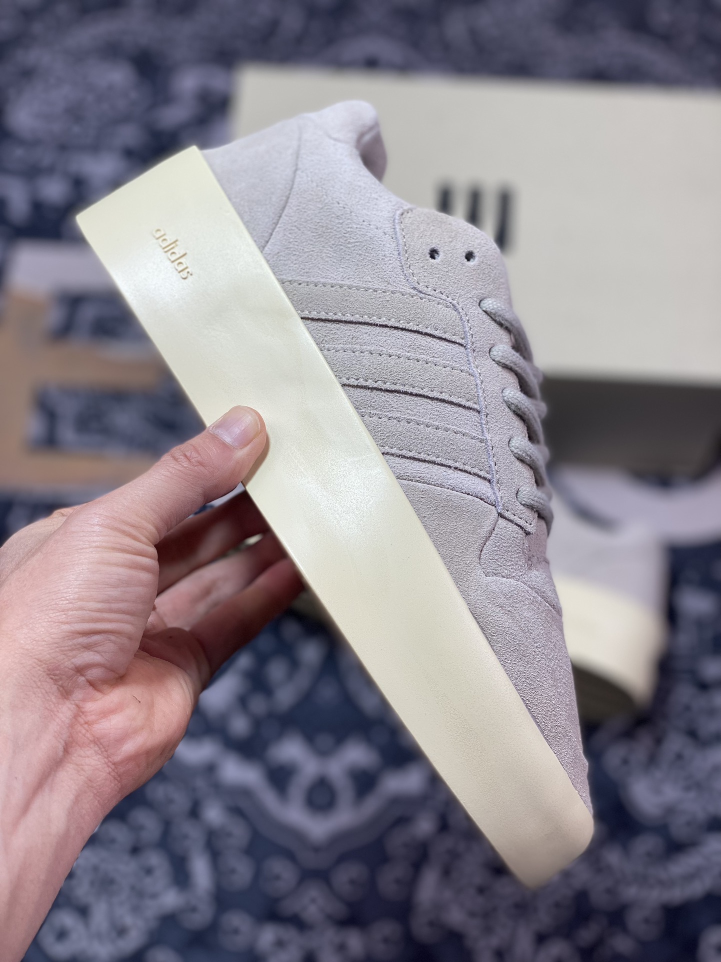 300 Fear Of God x adidas Athletics Forum 86 Low”Pink”板鞋“翻毛藕粉米黄底”IF6682