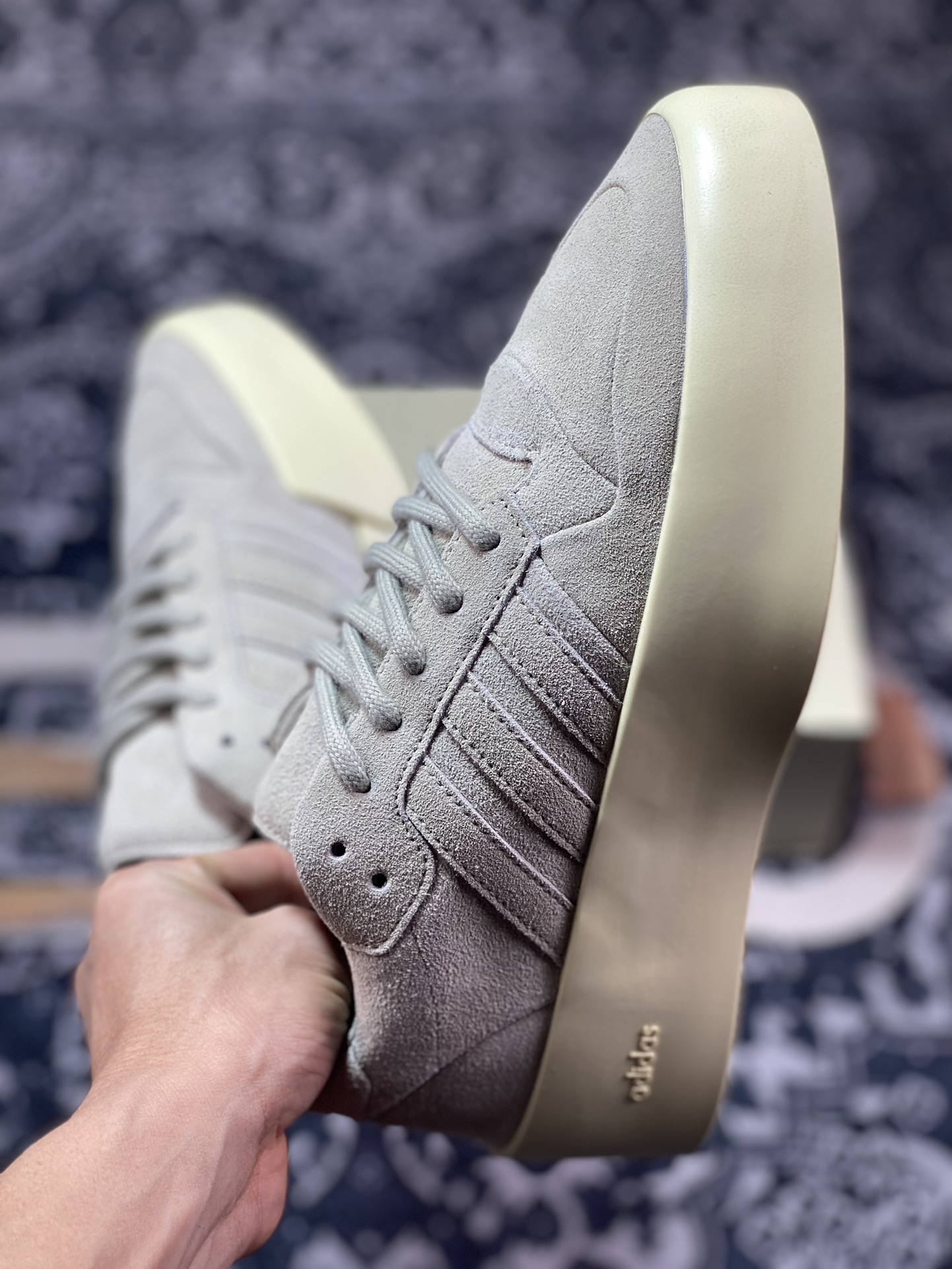 300 Fear Of God x adidas Athletics Forum 86 Low”Pink”板鞋“翻毛藕粉米黄底”IF6682