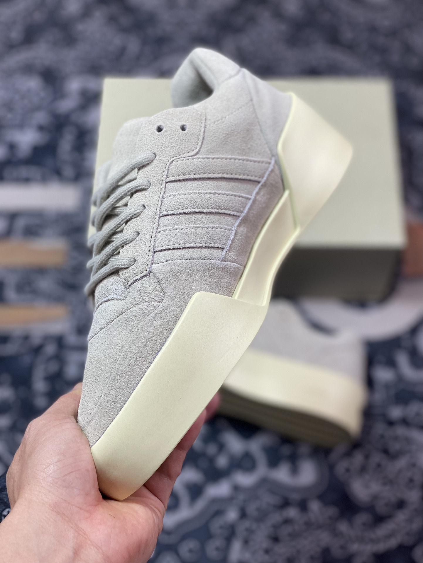 300 Fear Of God x adidas Athletics Forum 86 Low”Pink”板鞋“翻毛藕粉米黄底”IF6682