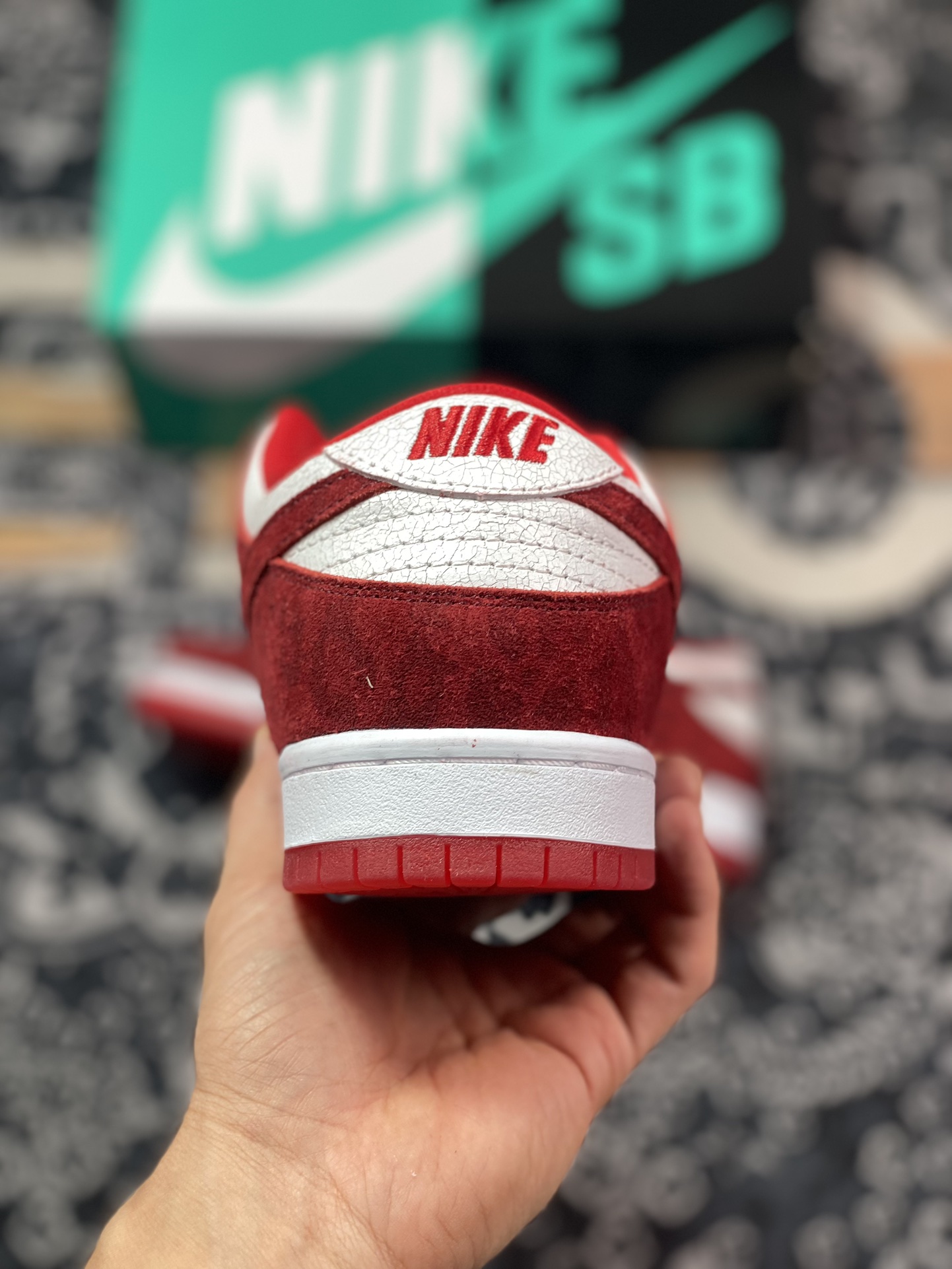 220  NK Dunk SB Low valentine's day 2014版情人节 白红 低帮休闲运动板鞋  313170-662