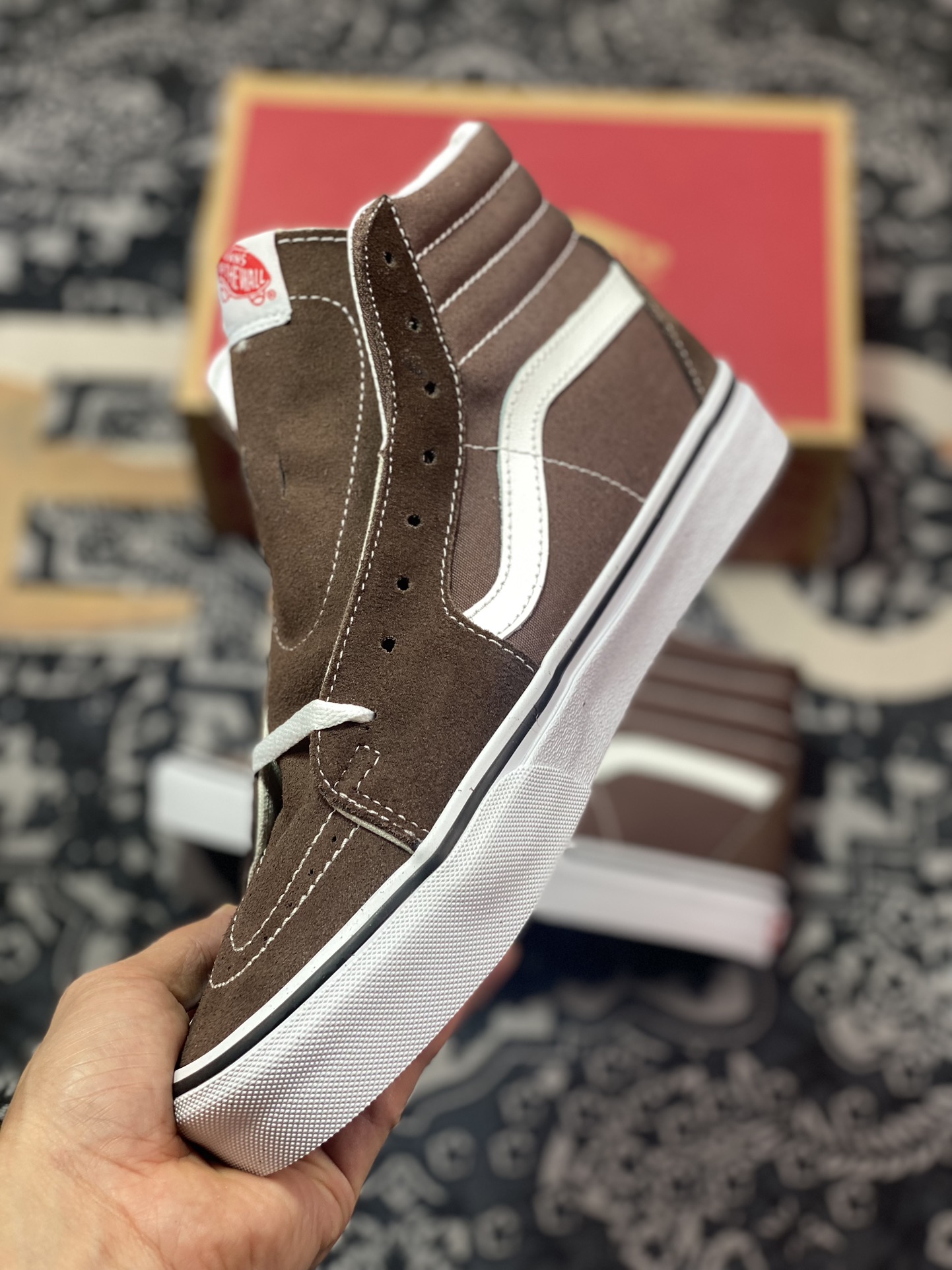 140  Vans Sk8-Hi 美拉德 摩卡棕 范斯官方 日系风休闲帆布鞋  VN0A5KRF8EE