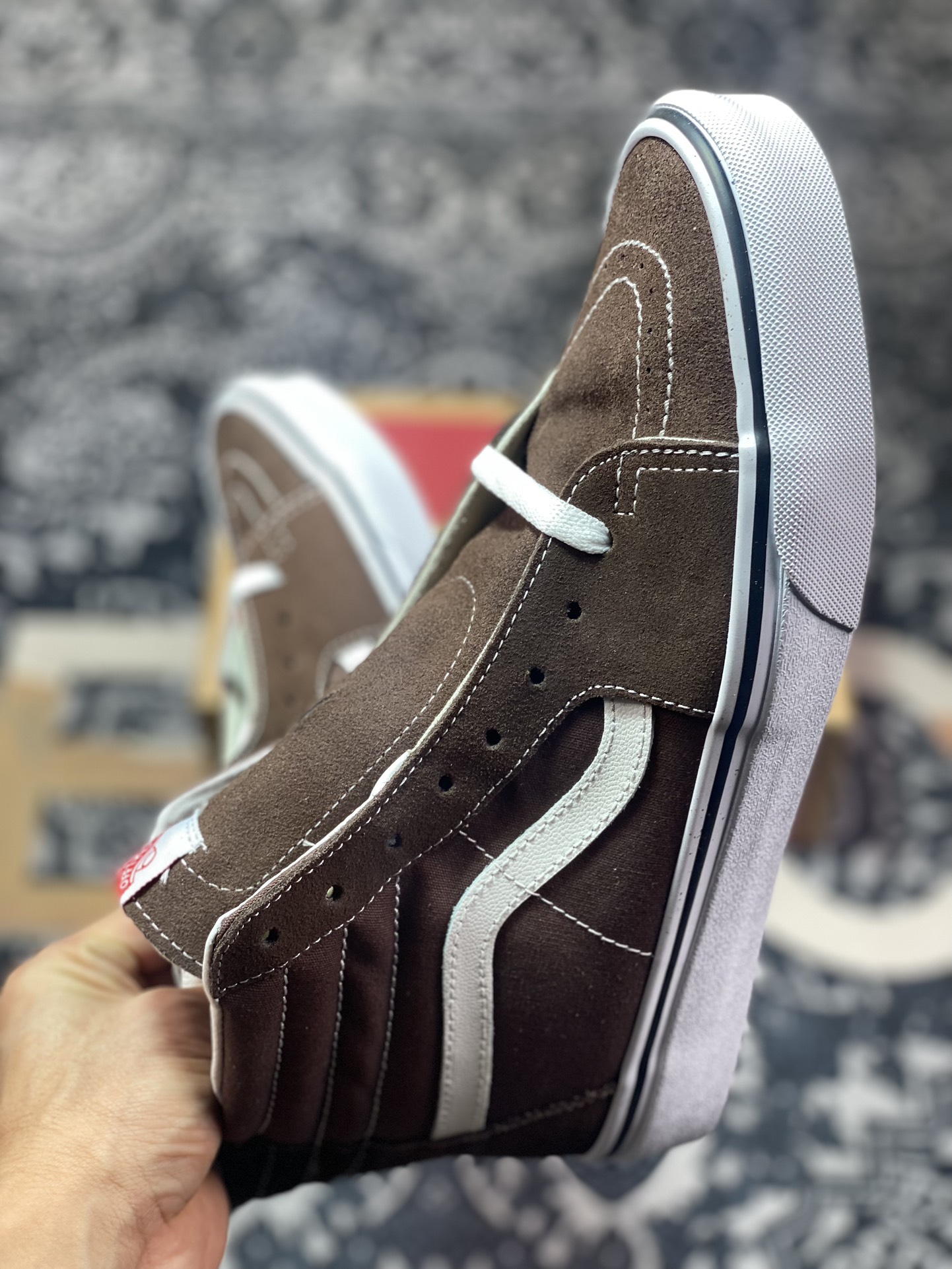 140  Vans Sk8-Hi 美拉德 摩卡棕 范斯官方 日系风休闲帆布鞋  VN0A5KRF8EE