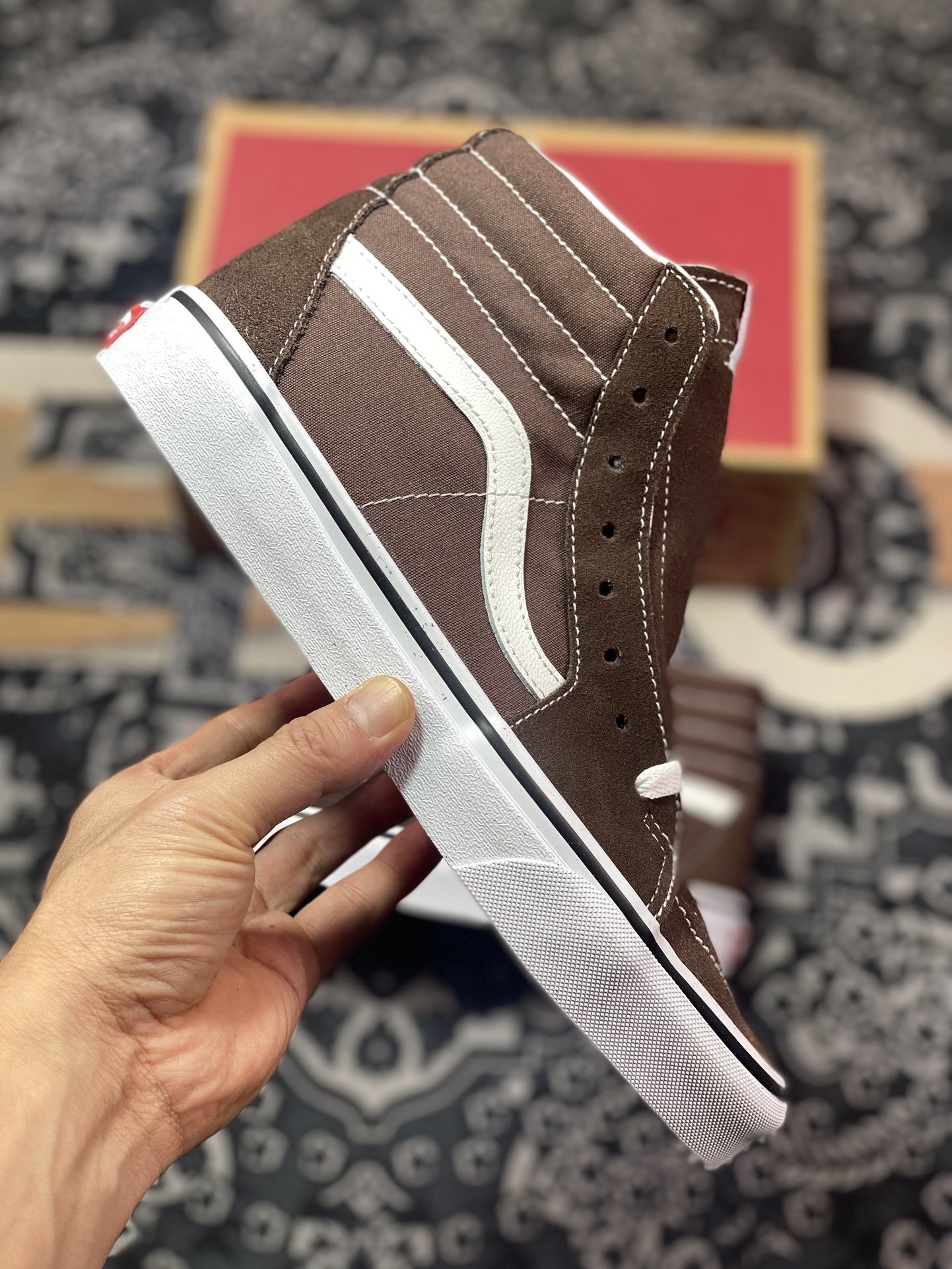 140  Vans Sk8-Hi 美拉德 摩卡棕 范斯官方 日系风休闲帆布鞋  VN0A5KRF8EE