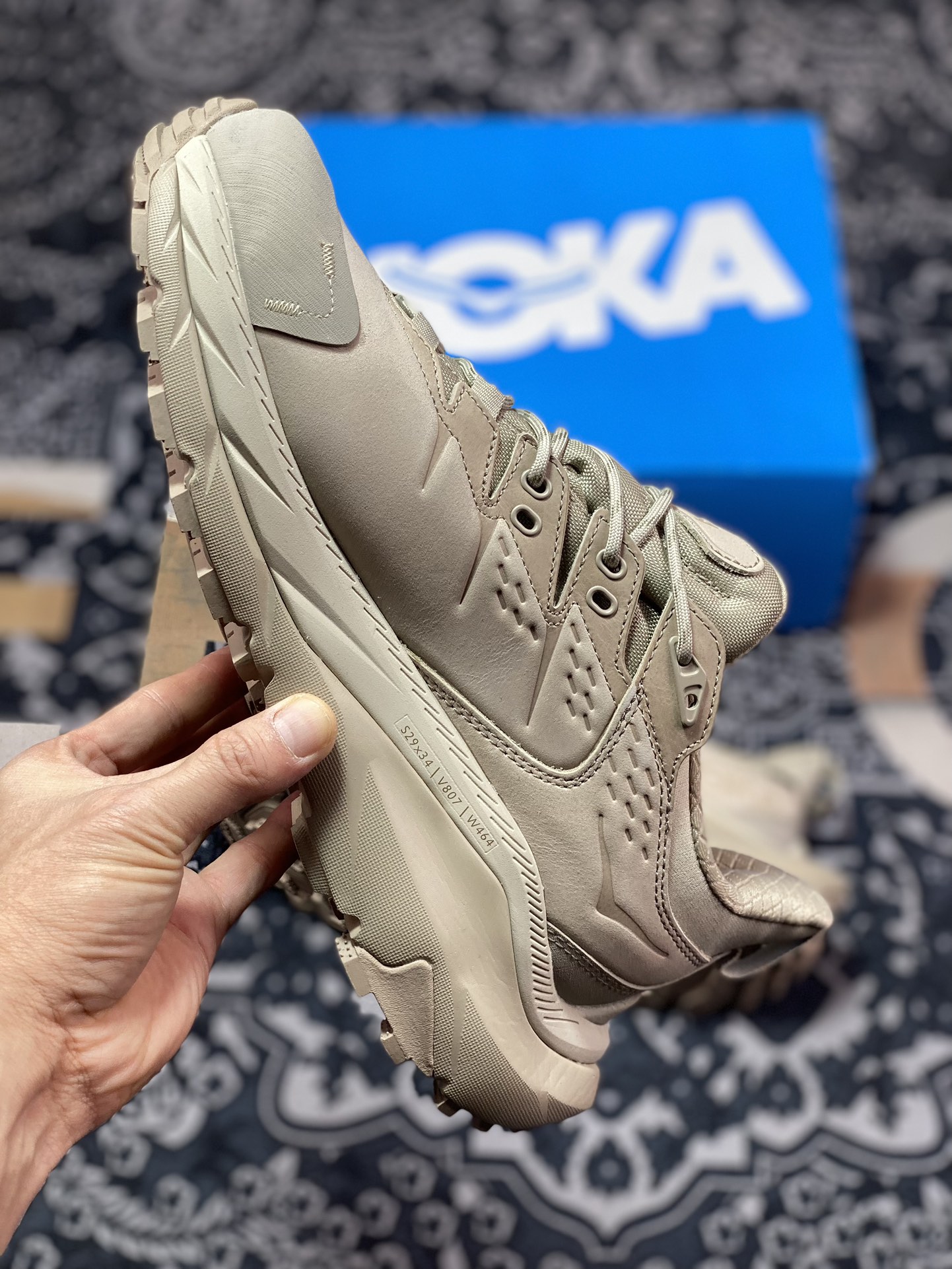 High-end branch foreign trade genuine order Hoka one one Kaha Low GTX low-top thick-soled serrated tank outdoor sports shoes