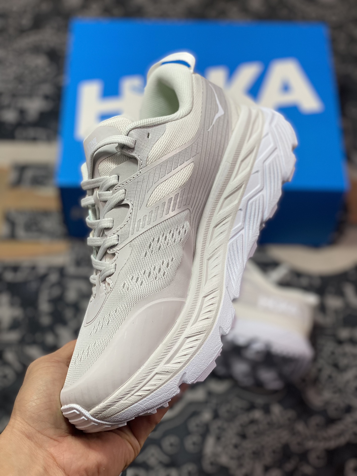 HOKA ONE ONE Stinson 6 ATR Stinson 6th generation series low-top running shoes ¡±net woven all white¡± 1110506-NCWT