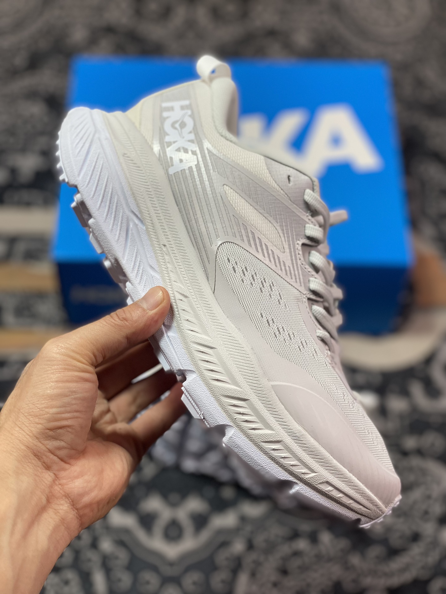 HOKA ONE ONE Stinson 6 ATR Stinson 6th generation series low-top running shoes ¡±net woven all white¡± 1110506-NCWT