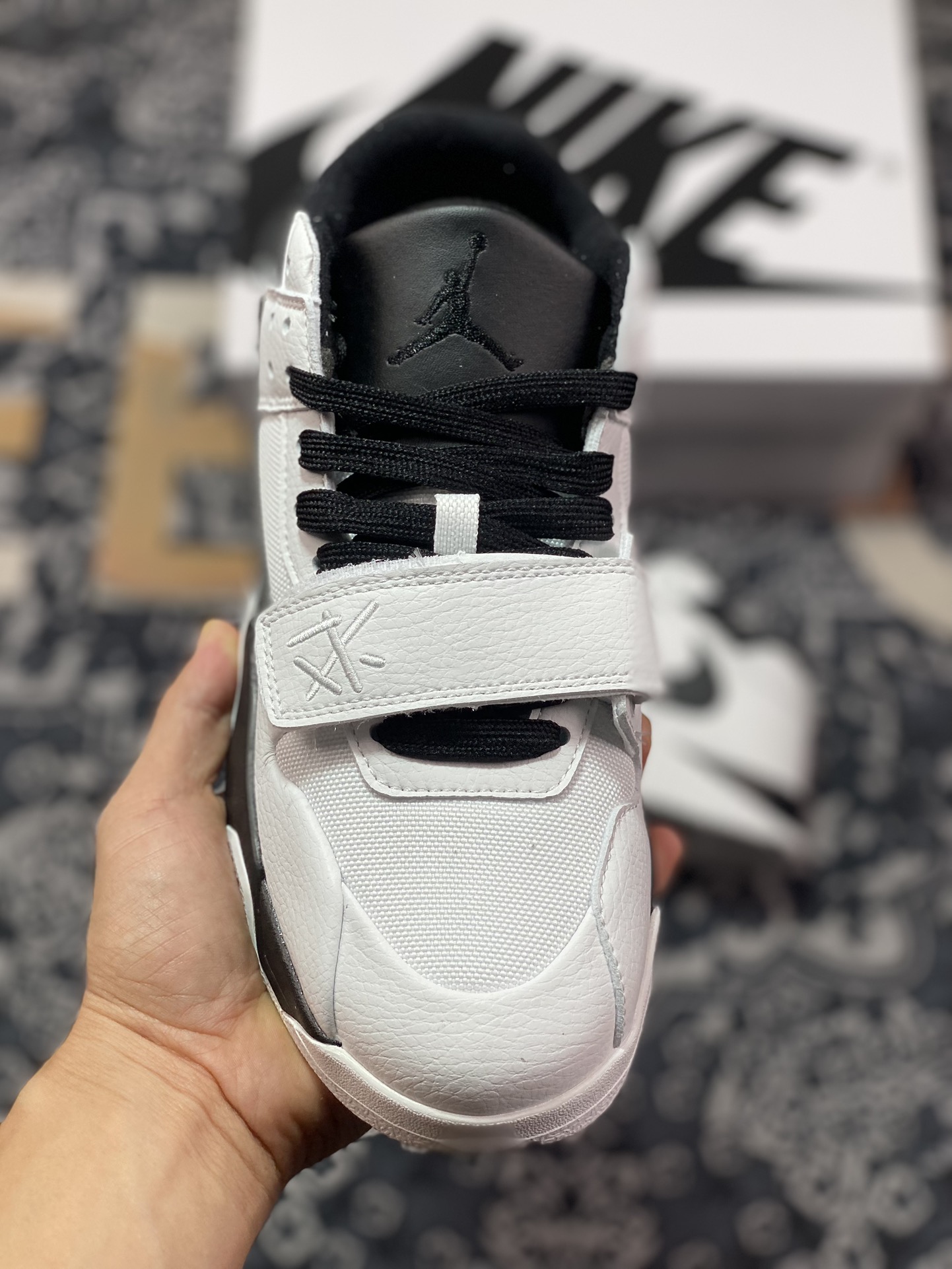 Travis Scott x Nike Jordan Cut The Check ”White Black Panda” cut basketball shoes ”TS joint panda white black hook” FZ8117-151