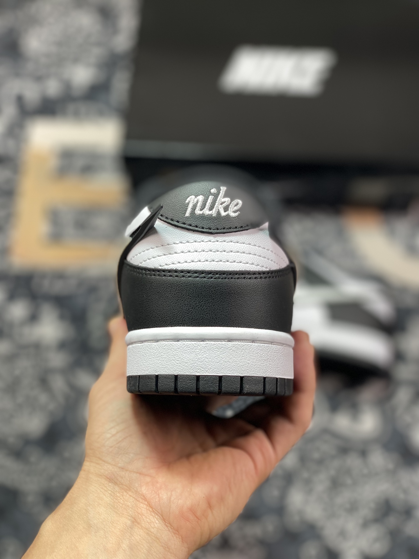 Nike SB Dunk Low ”Black/White/Panda” Dunk Series Low-top Sneakers ”Joint Black and White Panda Hook” JD1828-310