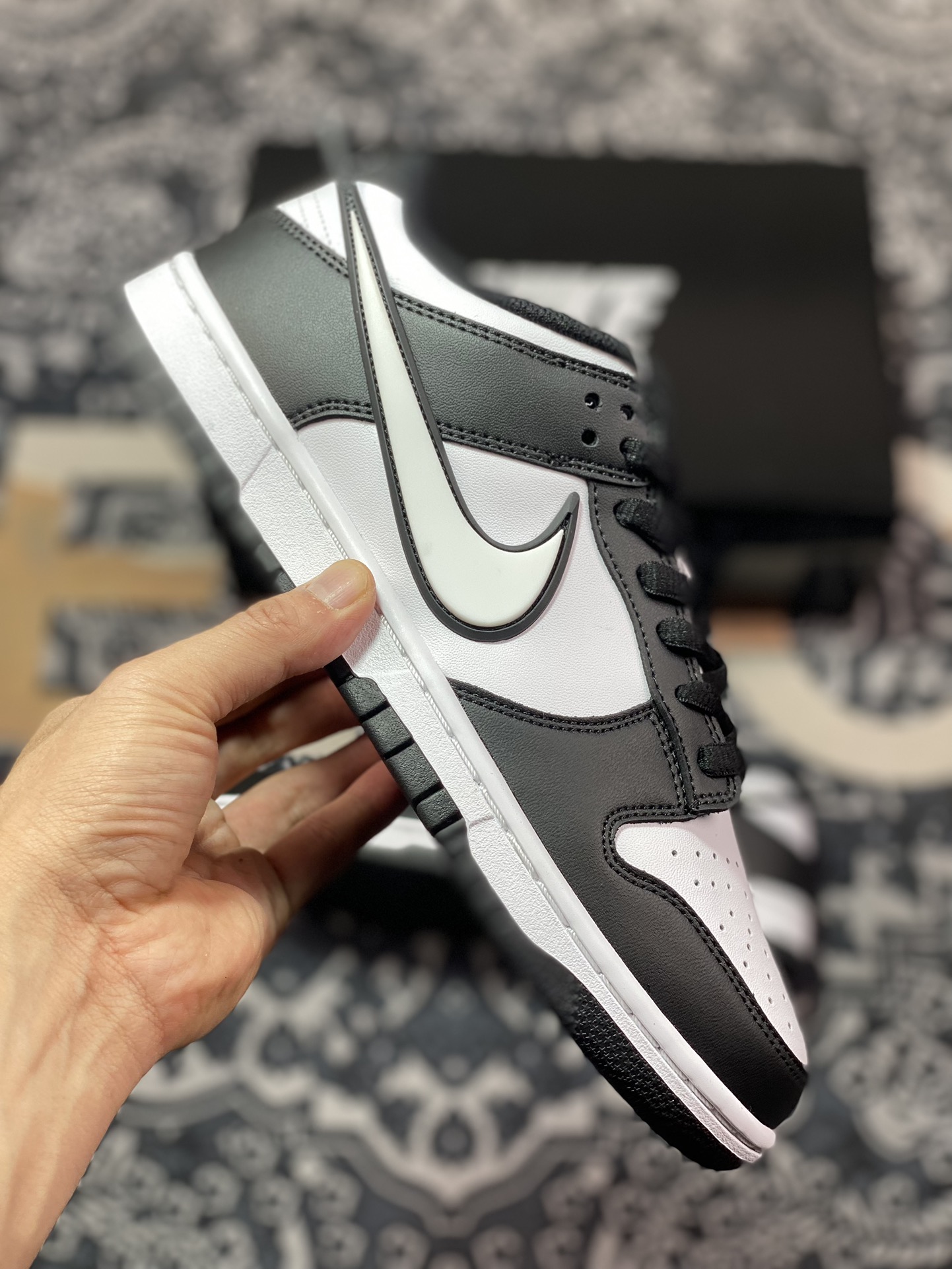 Nike SB Dunk Low ”Black/White/Panda” Dunk Series Low-top Sneakers ”Joint Black and White Panda Hook” JD1828-310