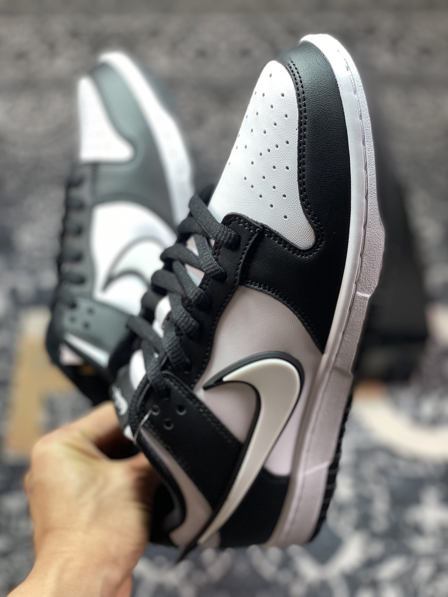 Nike SB Dunk Low ”Black/White/Panda” Dunk Series Low-top Sneakers ”Joint Black and White Panda Hook” JD1828-310