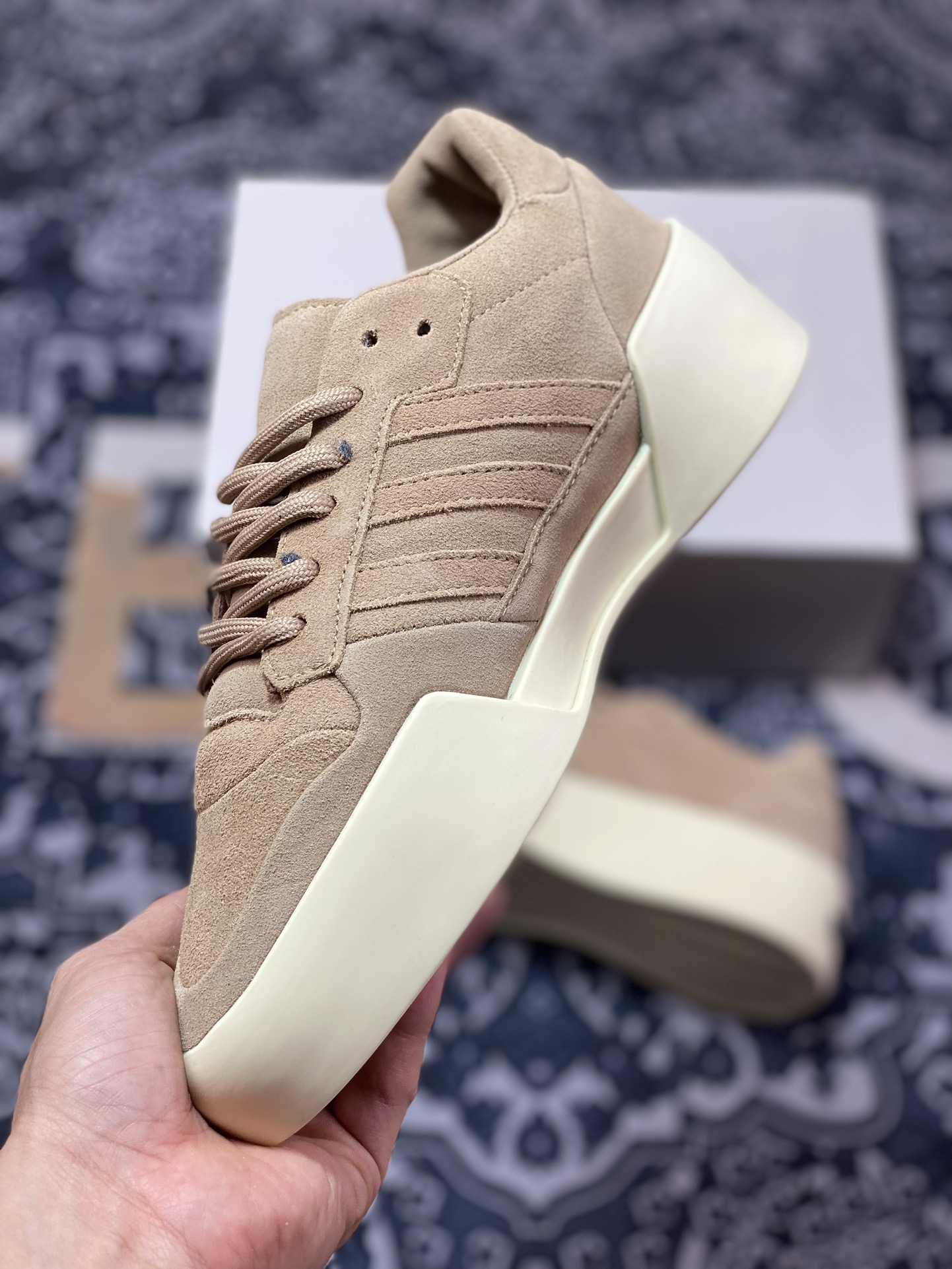 Fog Fear Of God x Adidas Athletics 86 Lo Retro Thick-soled Sneakers JF6683