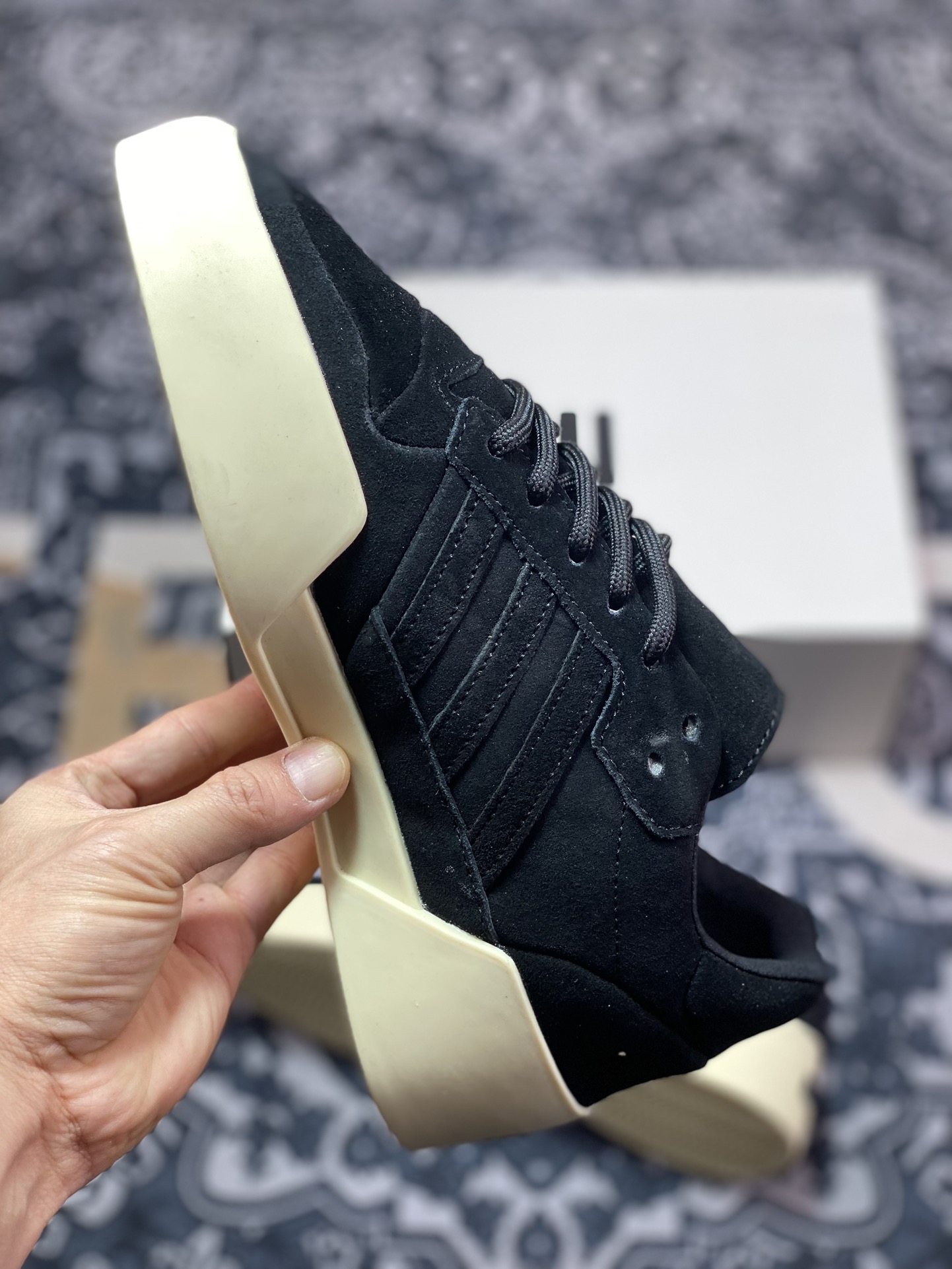 Fog Fear Of God x Adidas Athletics 86 Lo Retro Thick-soled Sneakers JF6681