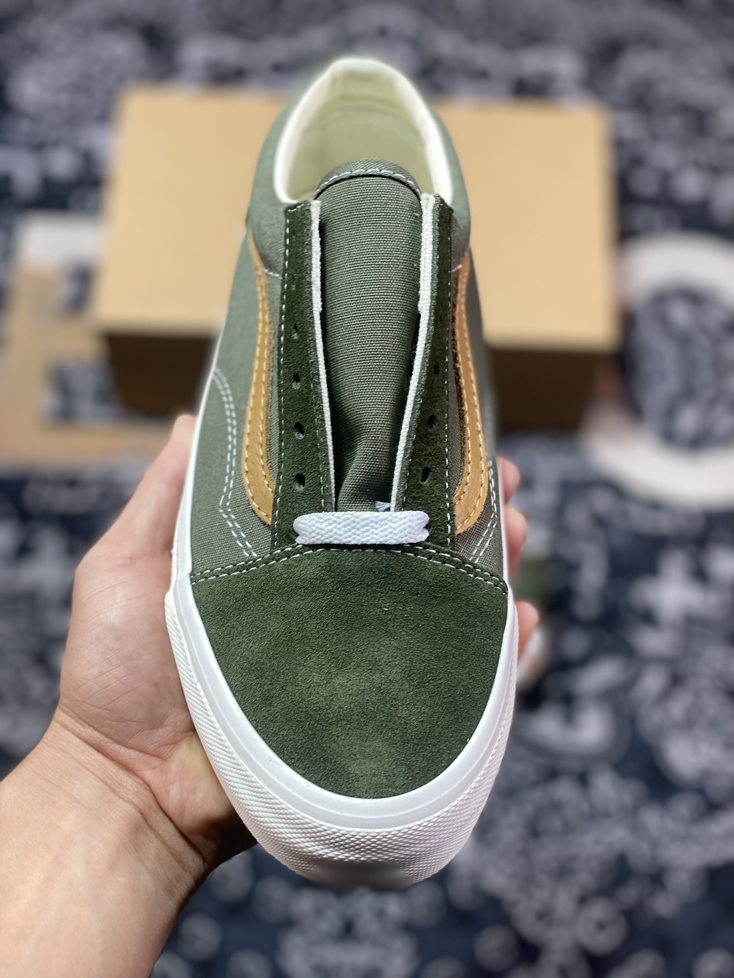 150 Vans Old Skool VR3 棕绿 范斯官方 高端支线 休闲帆布鞋 VN0005UB50K