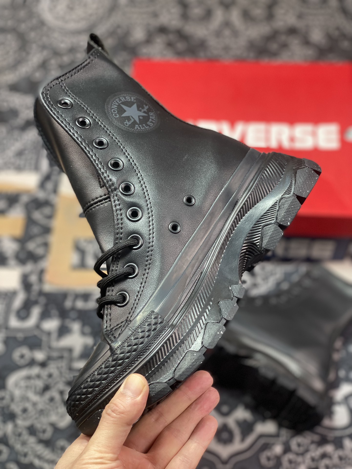 220  Converse Trewave 限定款马丁靴 匡威新款厚底黑武士马丁靴