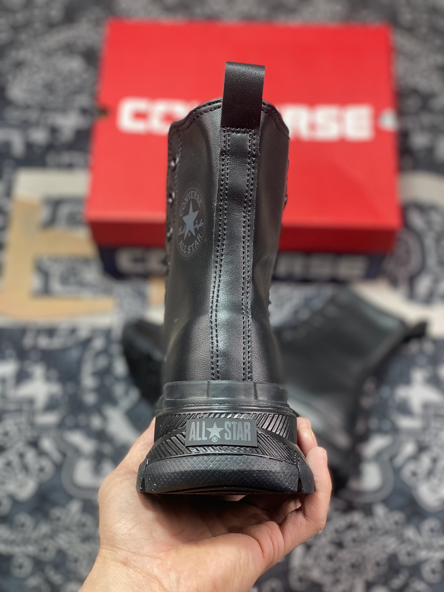 220  Converse Trewave 限定款马丁靴 匡威新款厚底黑武士马丁靴