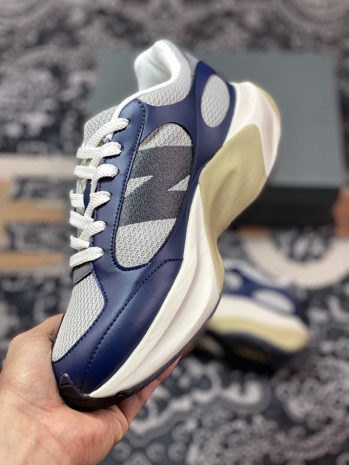 220 新百伦New Balance WRPD Runner”Navy”动感跑系列低帮增高跑步鞋“皮革海军蓝”UWRPDMMB