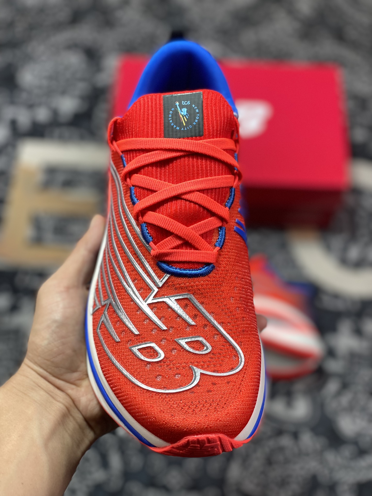 NBNew Balance FuelCell SC Elite V3 ”NYC Marathon” fuel running shoes ”Mesh New York Red Electric Blue” MRCELNY3