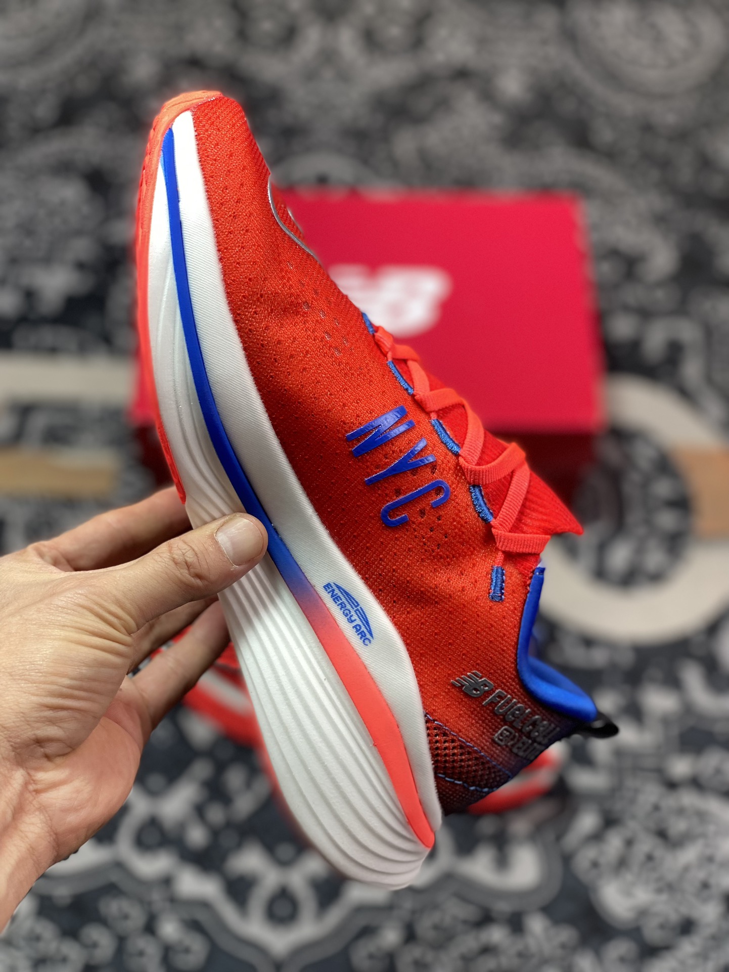 NBNew Balance FuelCell SC Elite V3 ”NYC Marathon” fuel running shoes ”Mesh New York Red Electric Blue” MRCELNY3