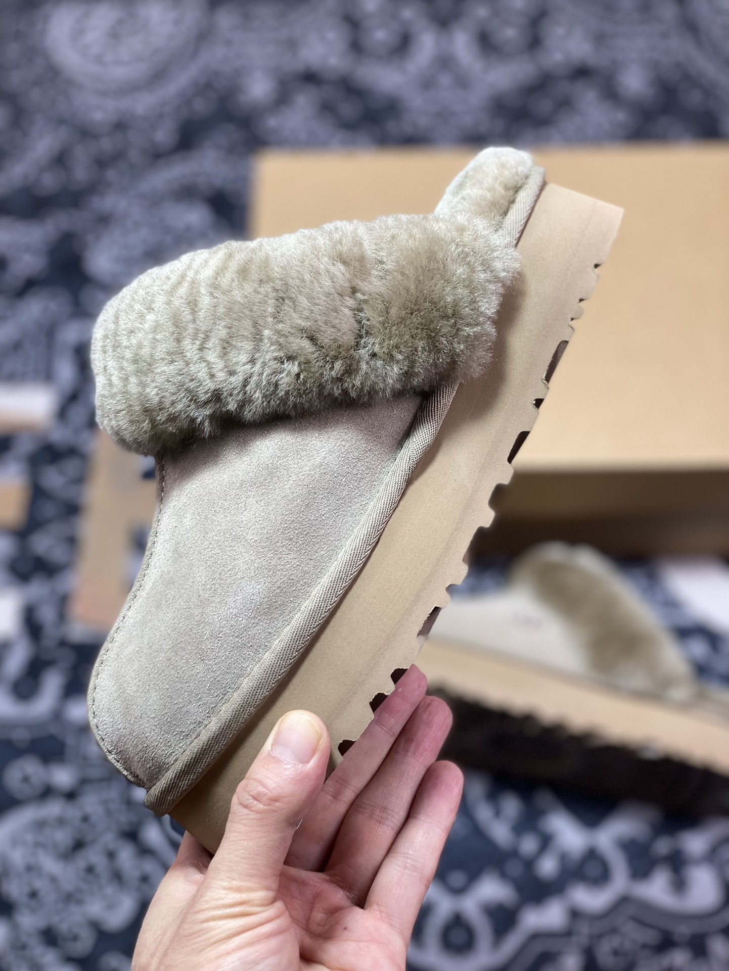 UGG Star Slide Thick Sole 1122550 Tate Autumn and Winter Sheepskin Fur Snow Boots