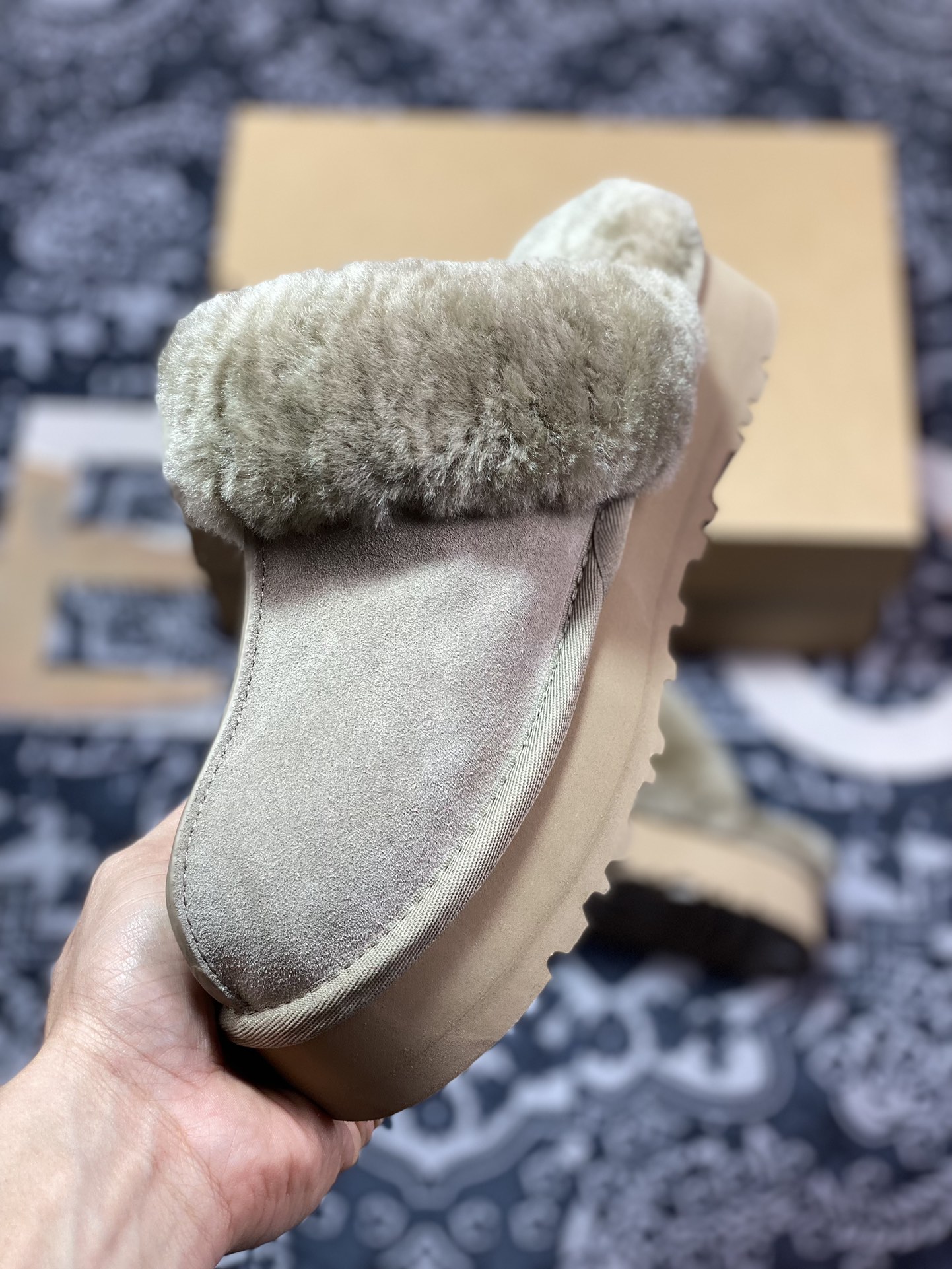 UGG Star Slide Thick Sole 1122550 Tate Autumn and Winter Sheepskin Fur Snow Boots