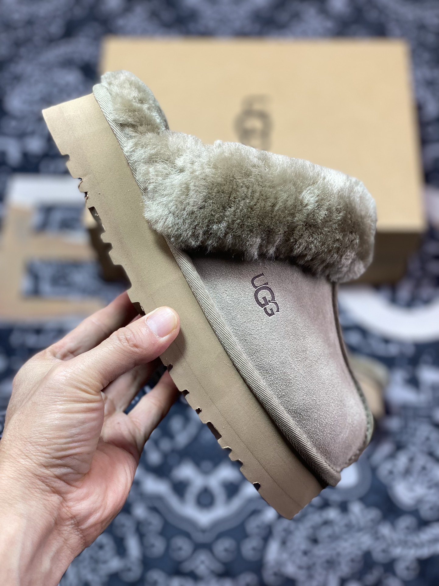 UGG Star Slide Thick Sole 1122550 Tate Autumn and Winter Sheepskin Fur Snow Boots