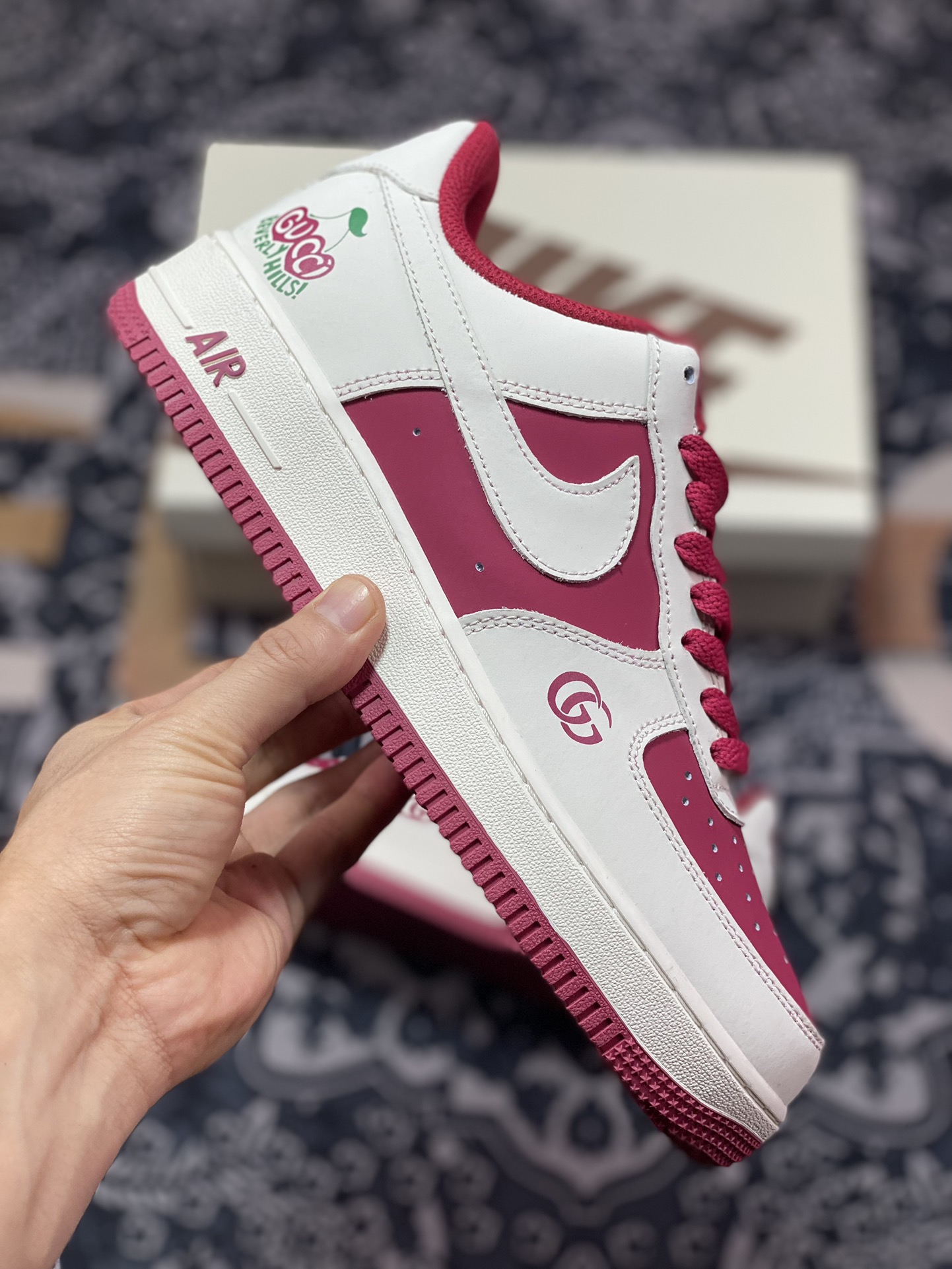 Gucci x Air Force 1 Low joint cherry red BS9055-702