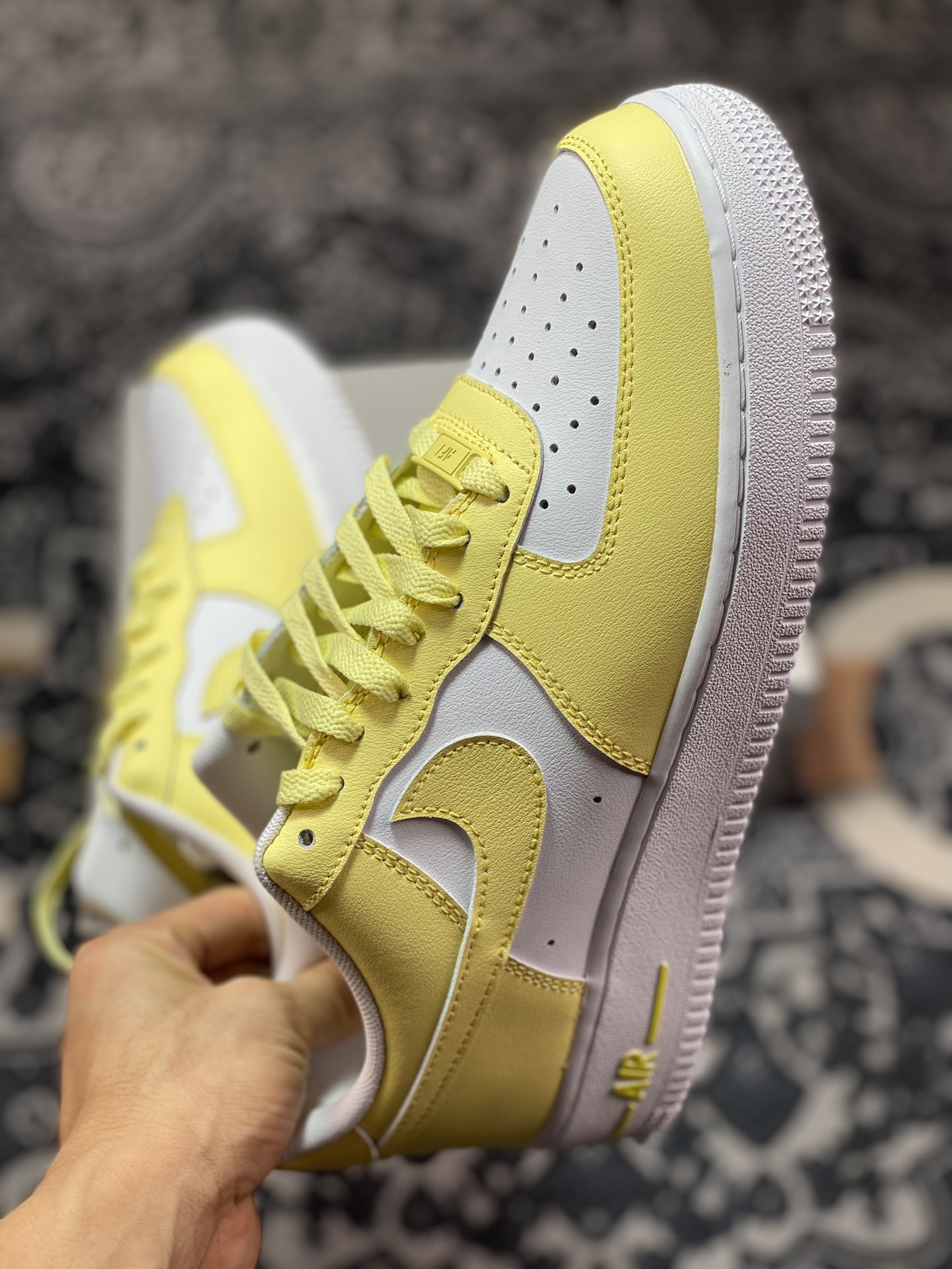 Nike Air Force 1'07 Low ”Lemon” Air Force One low-top classic versatile casual sports sneakers ”Colorblock Lemon Light Yellow and White” HF0119-700