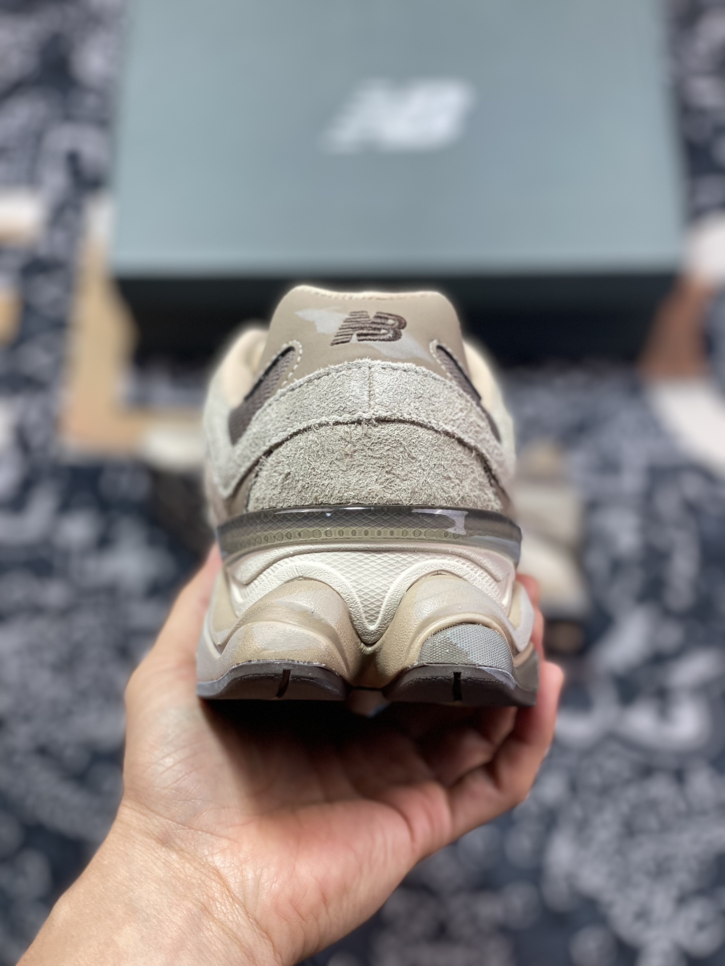 New Balance 9060 ”Mushroom” series retro all-match dad style running shoes ”Mushroom Brown Distressed” U9060PB